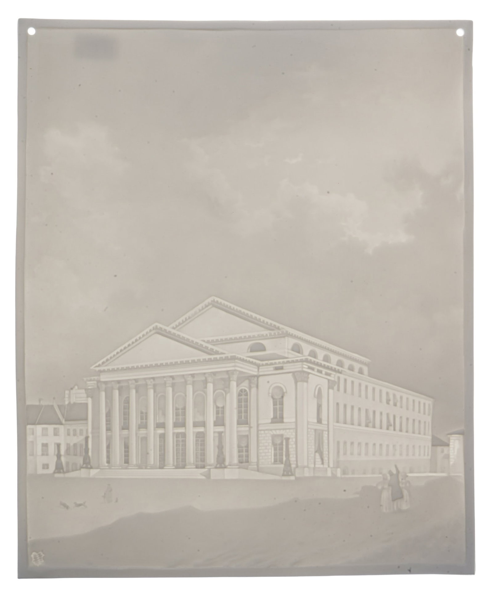 Nymphenburg lithophany - National Theatre Munich, (1 of 4)