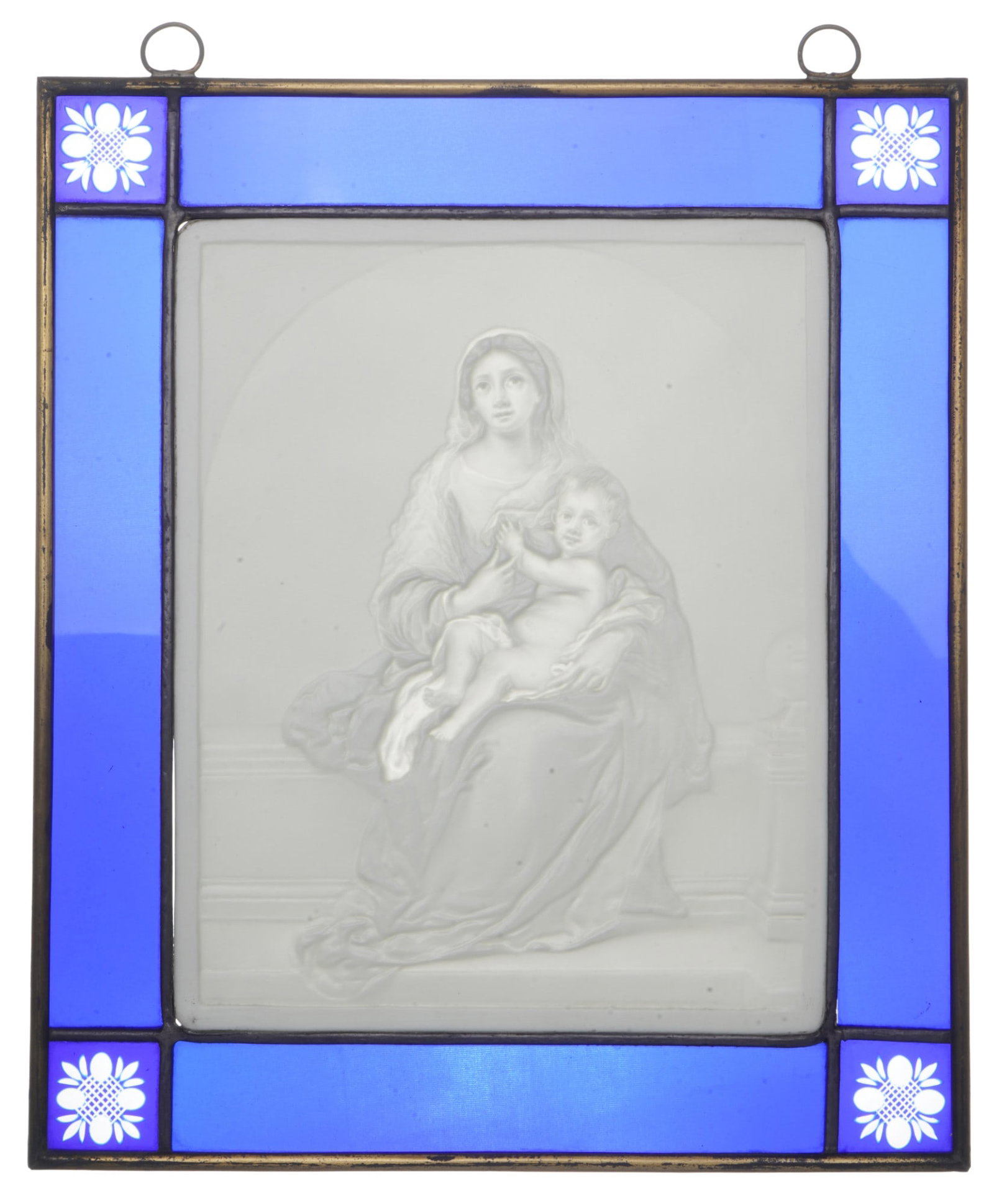 KPM Berlin lithophany c. 1835 - Madonna and Child after Bartolome Esteban MUILLO, (1 of 4)