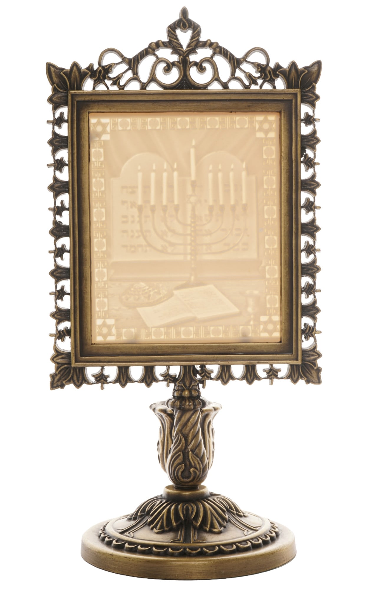 Judaica Menorah lithophany, (1 of 6)