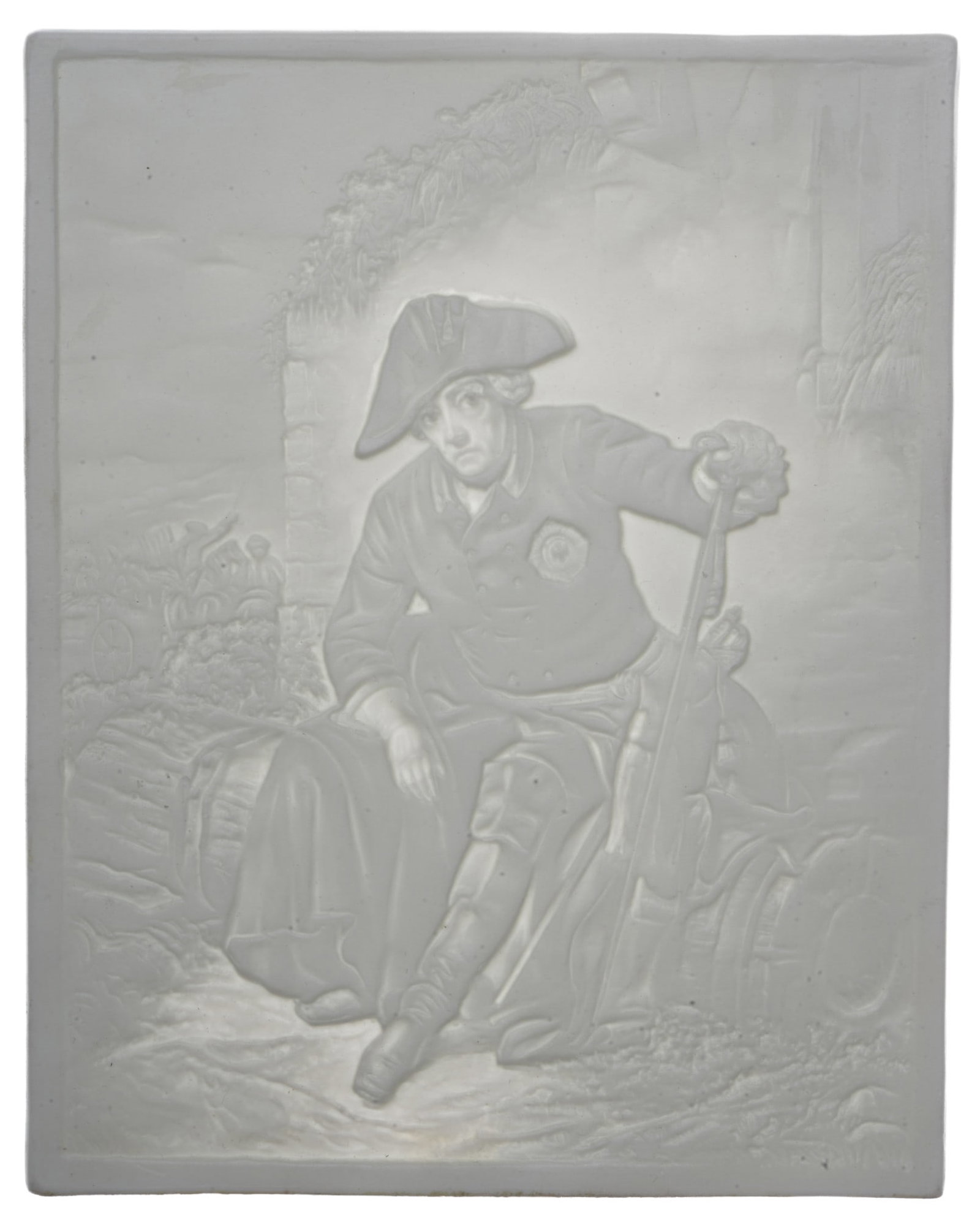 PMP Schierholz Lithophanie - Frederick II after the Battle of Kolin, (1 of 4)
