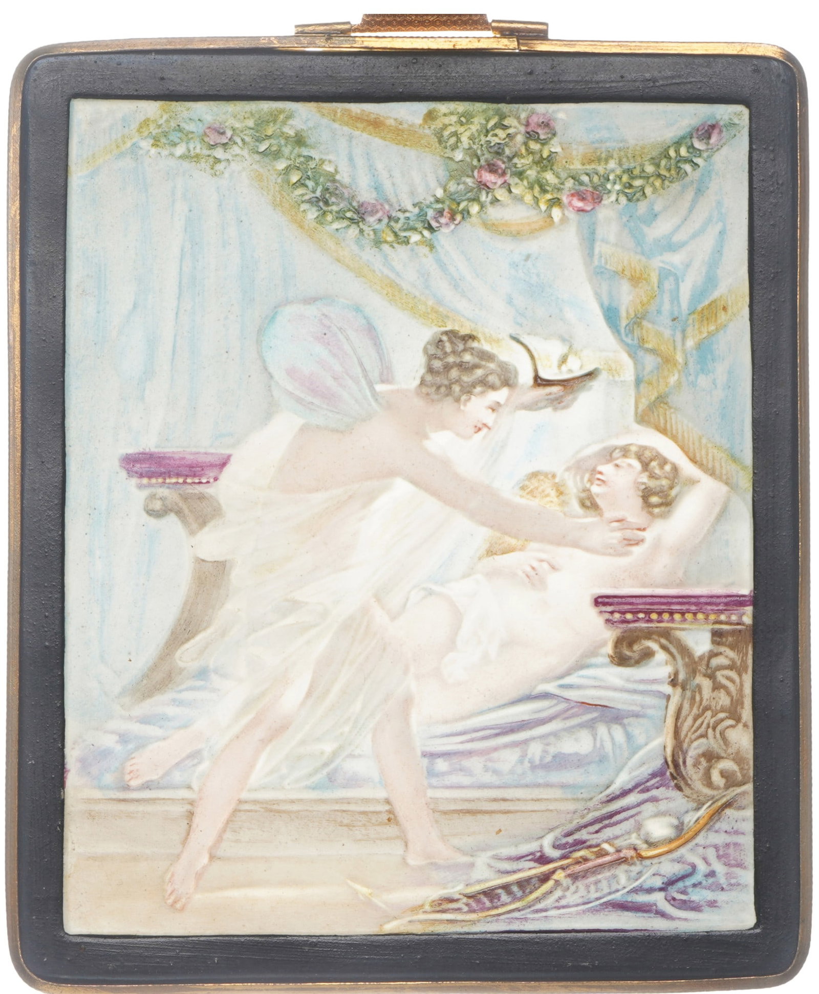 Schierholz sickle mark lithophane allegorical scene, 19th century (1 of 5)