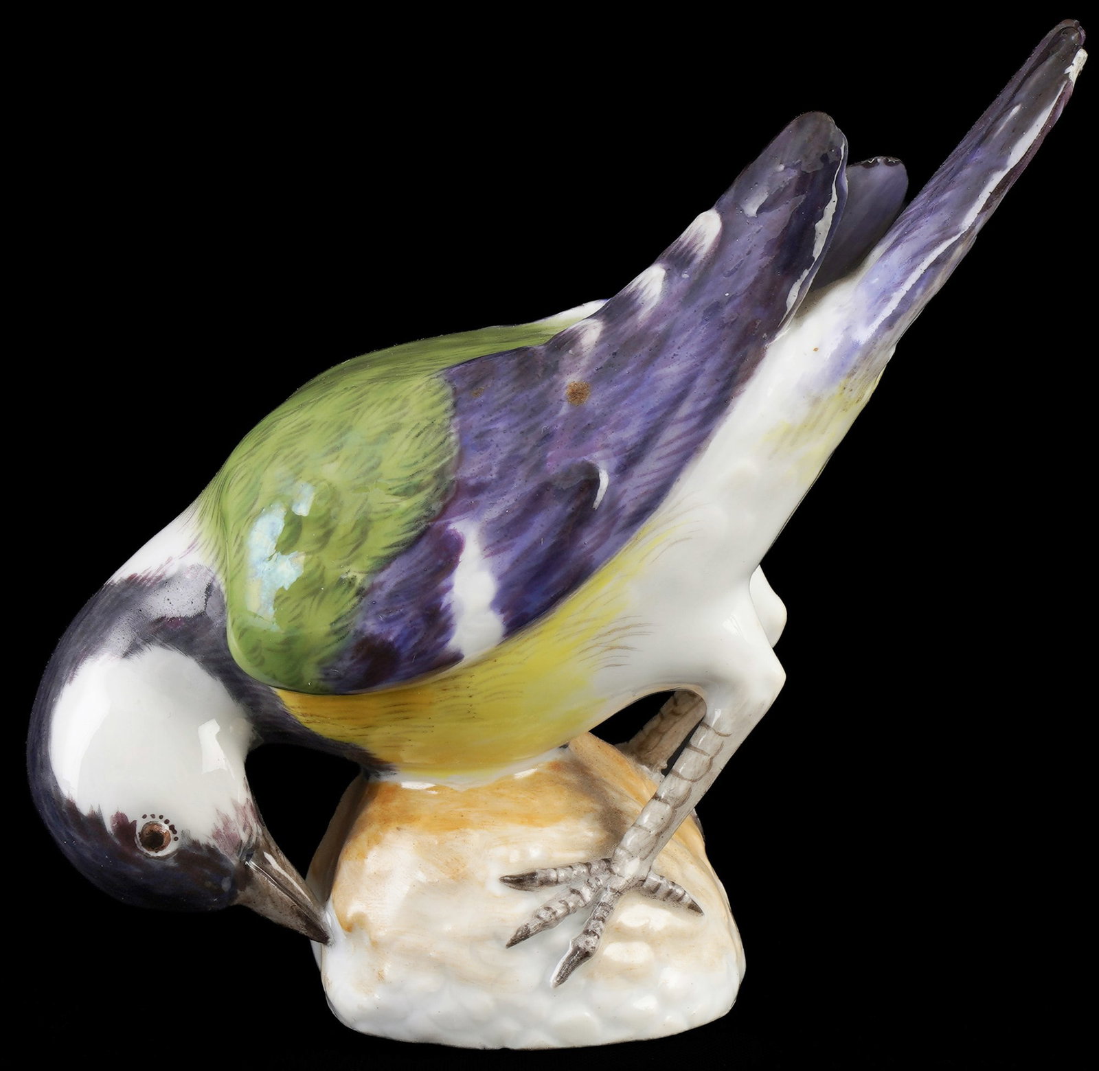 Meissen titmouse on nut 1st choice - J. J. KAENDLER, (1 of 5)