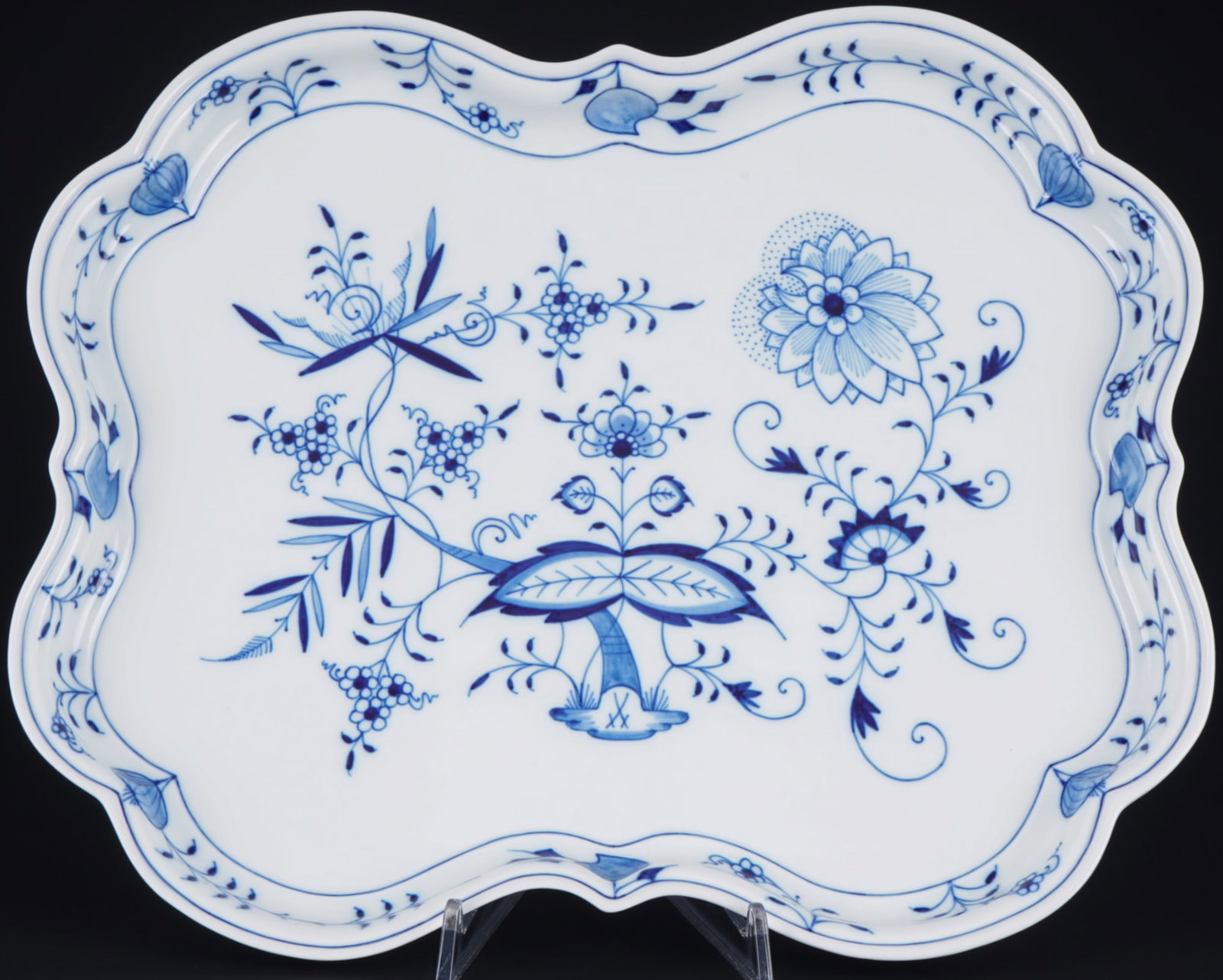Meissen Blue Onion large decorative tray 1st choice, (1 of 3)