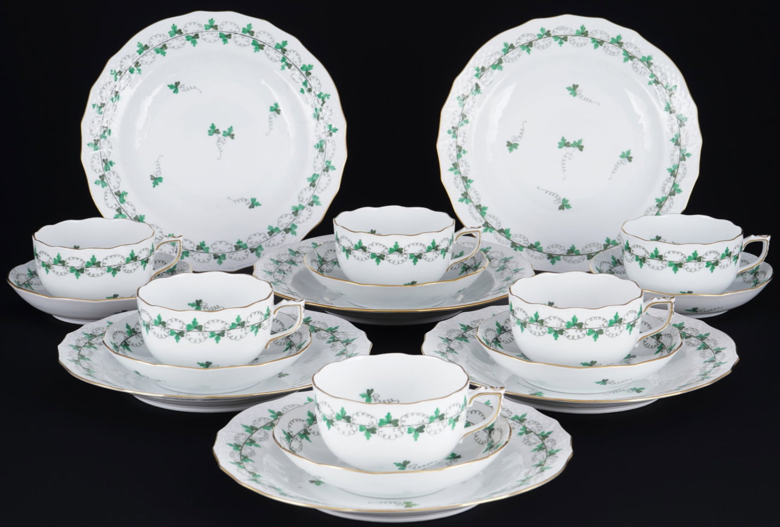 Herend Parsley 5 tea sets, (1 of 4)