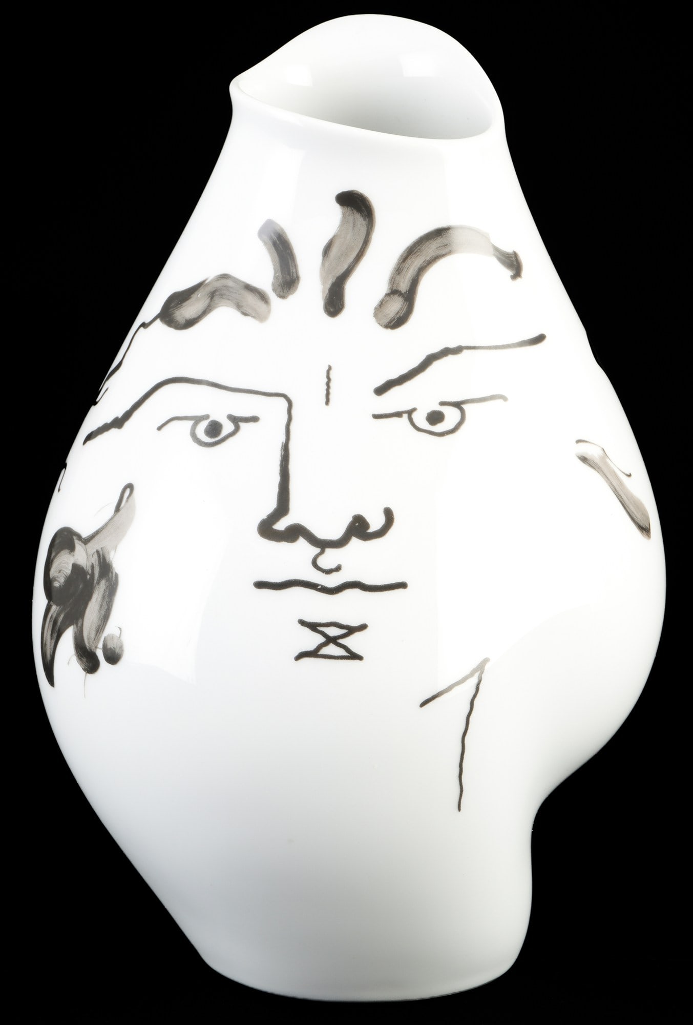 Jean COCTEAU (1889-1963) Rosenthal vase Heads, (1 of 5)