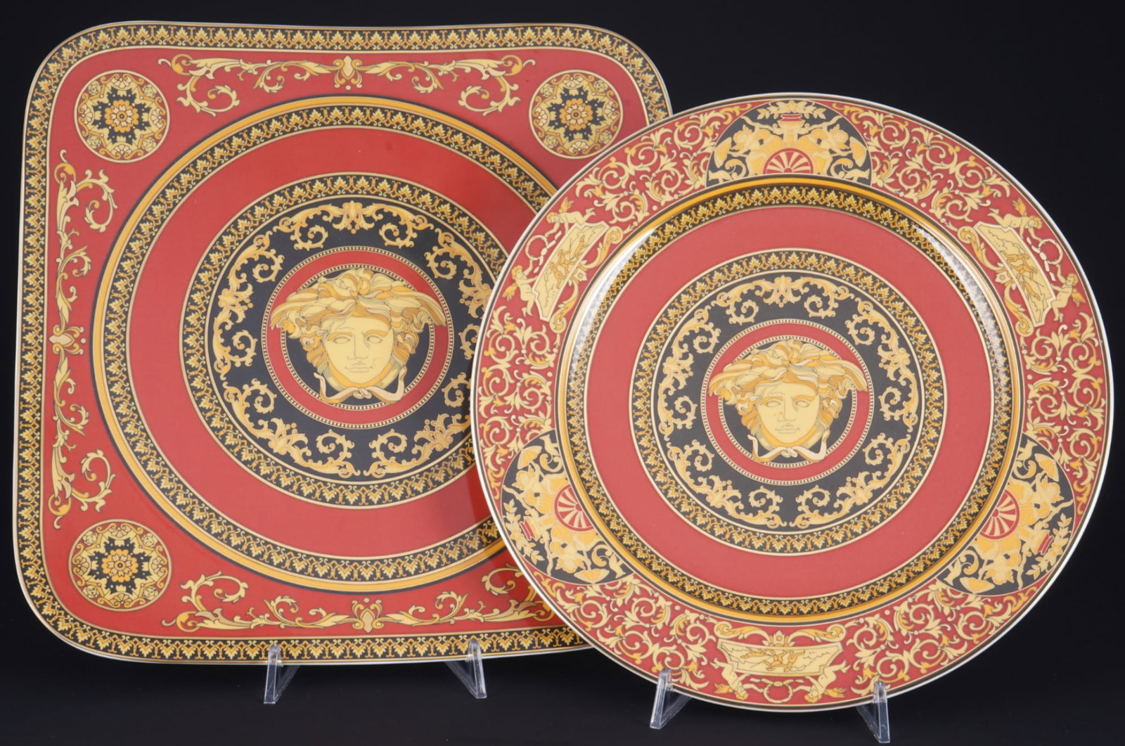 Rosenthal Versace Medusa 2 large platters, (1 of 4)