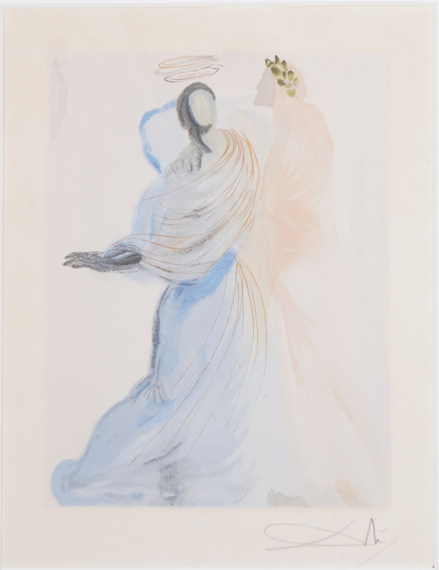 Salvador DALI (1904-1989) The Splendor Beatrice - La Divine Comedie, (1 of 3)