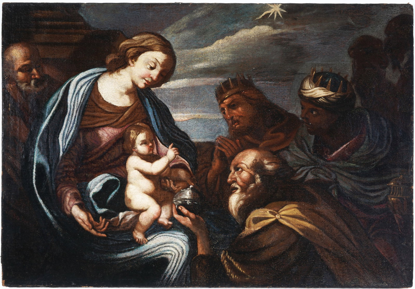 Old Master Italy 17th century - The Adoration of the Magi, (1 of 5)