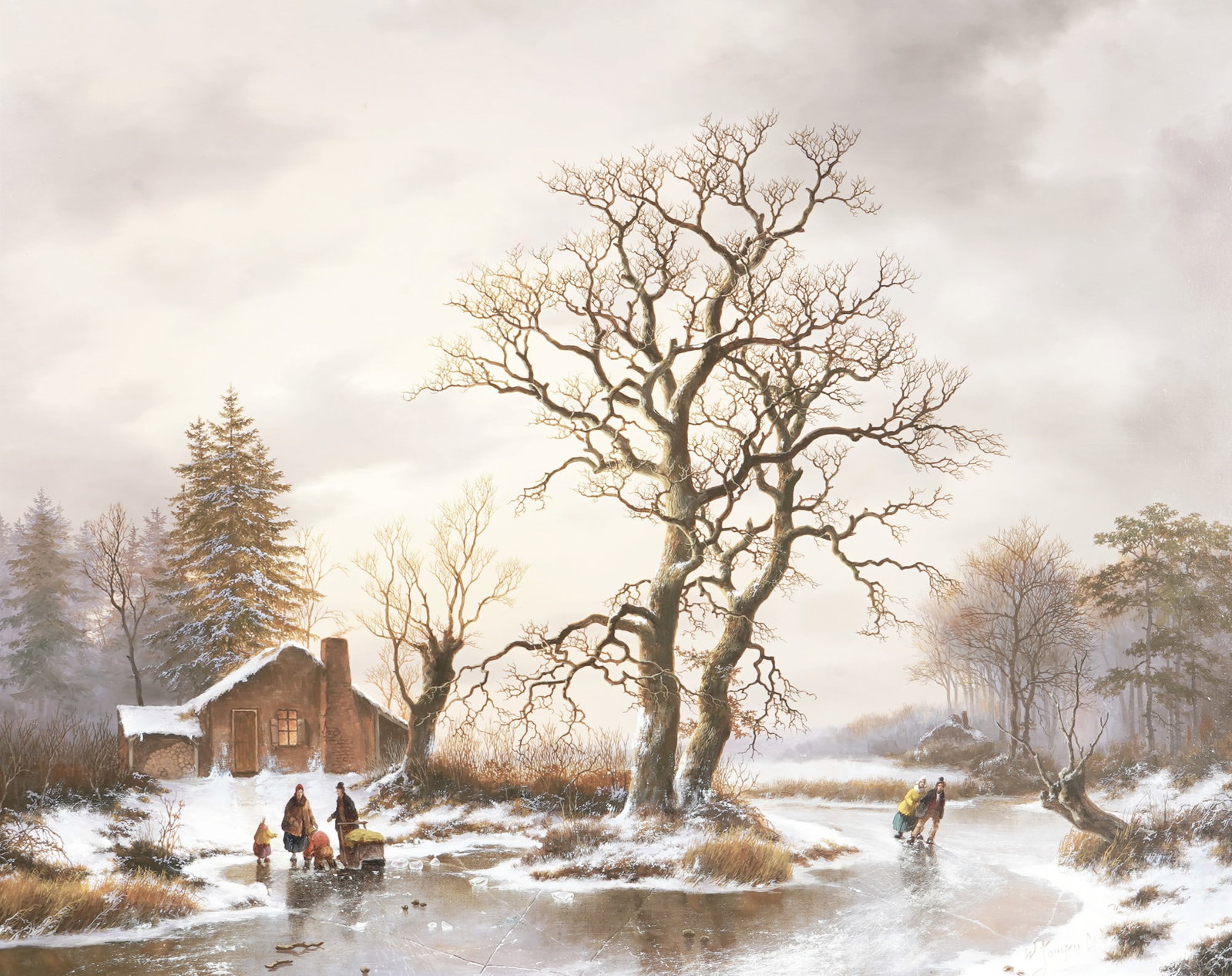 Wouter W. Janssen (1946-2025) Winter Landscape (1 of 6)