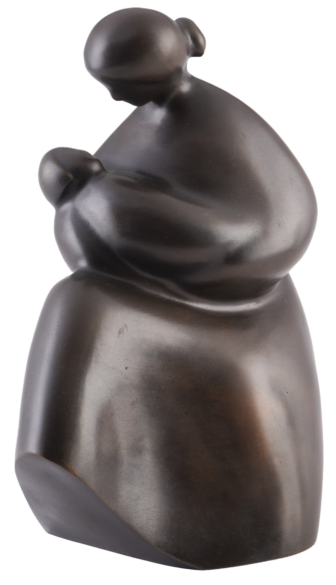 Francisco Gonzalez Macias (1901-1982) Bronze Maternity - Mother and Child: Bronze, signed Macias and numbered 110/299 on the reverse, with the foundry stamp Venturi Arte on the base, titled Maternity, Spanish sculptor born 1901 in Bejar Salamanca - 1982 Madrid, H 28 cm x W 2
