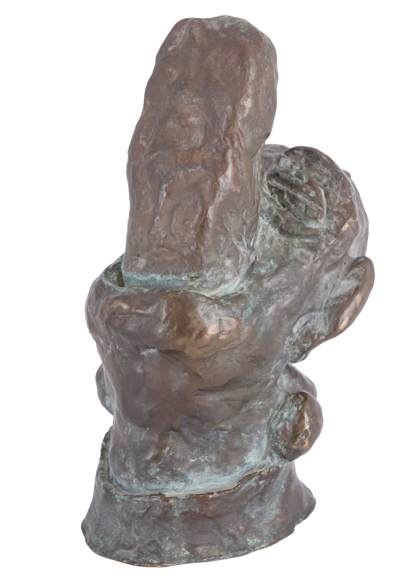 Pieter BoeMMELS (1951) Bronze The Big Mouth from 2006 - limited 1/10,: bronze patinated, marked on the base P. Boemmels 2006, limited edition 1/10, german painter, draftsman and sculptor born 1951 in Frauenberg, co-founder of the Cologne artists' group Muelheimer Freihei