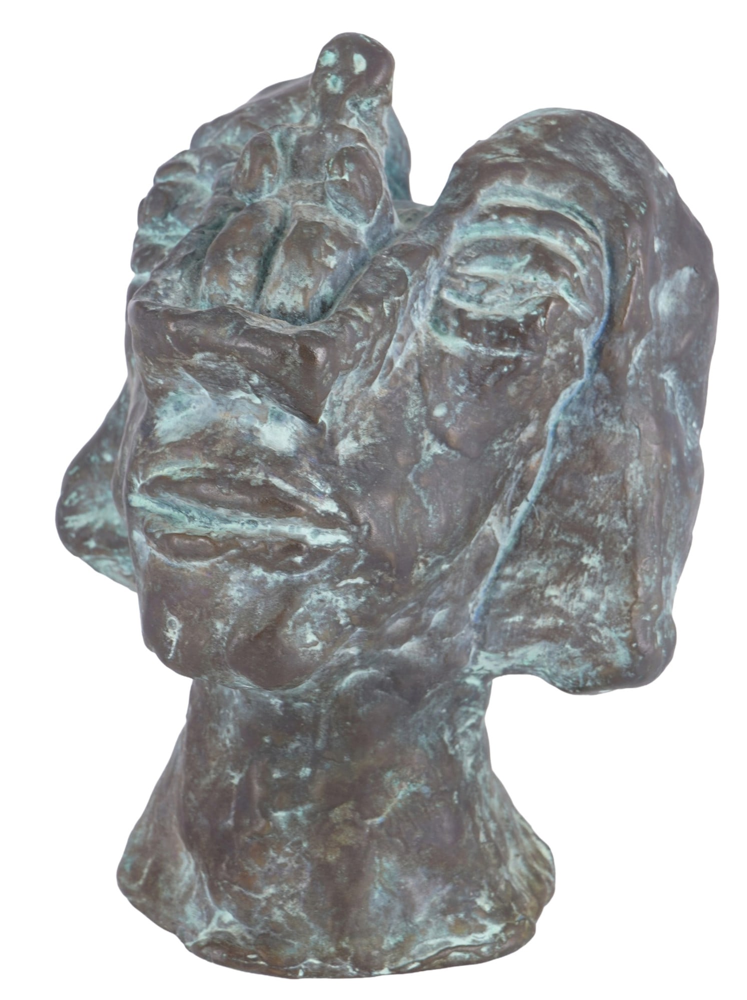 Pieter BoeMMELS (1951) Bronze The Single Mother from 2006 - limited 1/10,: bronze patinated, marked on the base P. Boemmels 2006, limited edition 1/10, german painter, draftsman and sculptor born 1951 in Frauenberg, co-founder of the Cologne artists' group Muelheimer Freihei