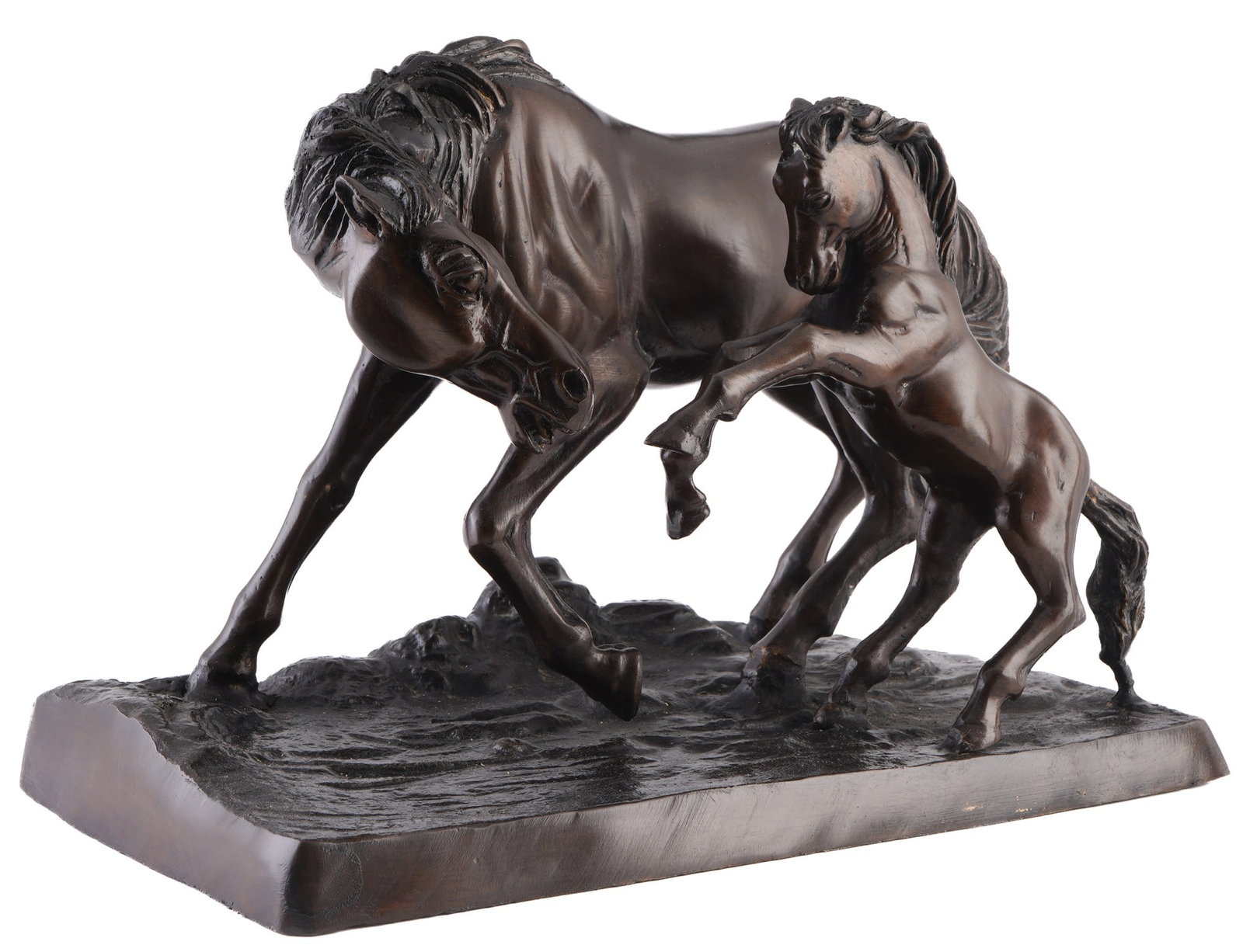 Pierre-Jules MENE (1810-1879) after, Bronze Mare and her foal, (1 of 6)