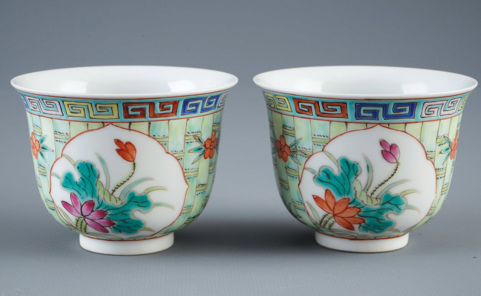 Two Famille Rose teacups, China (1 of 3)