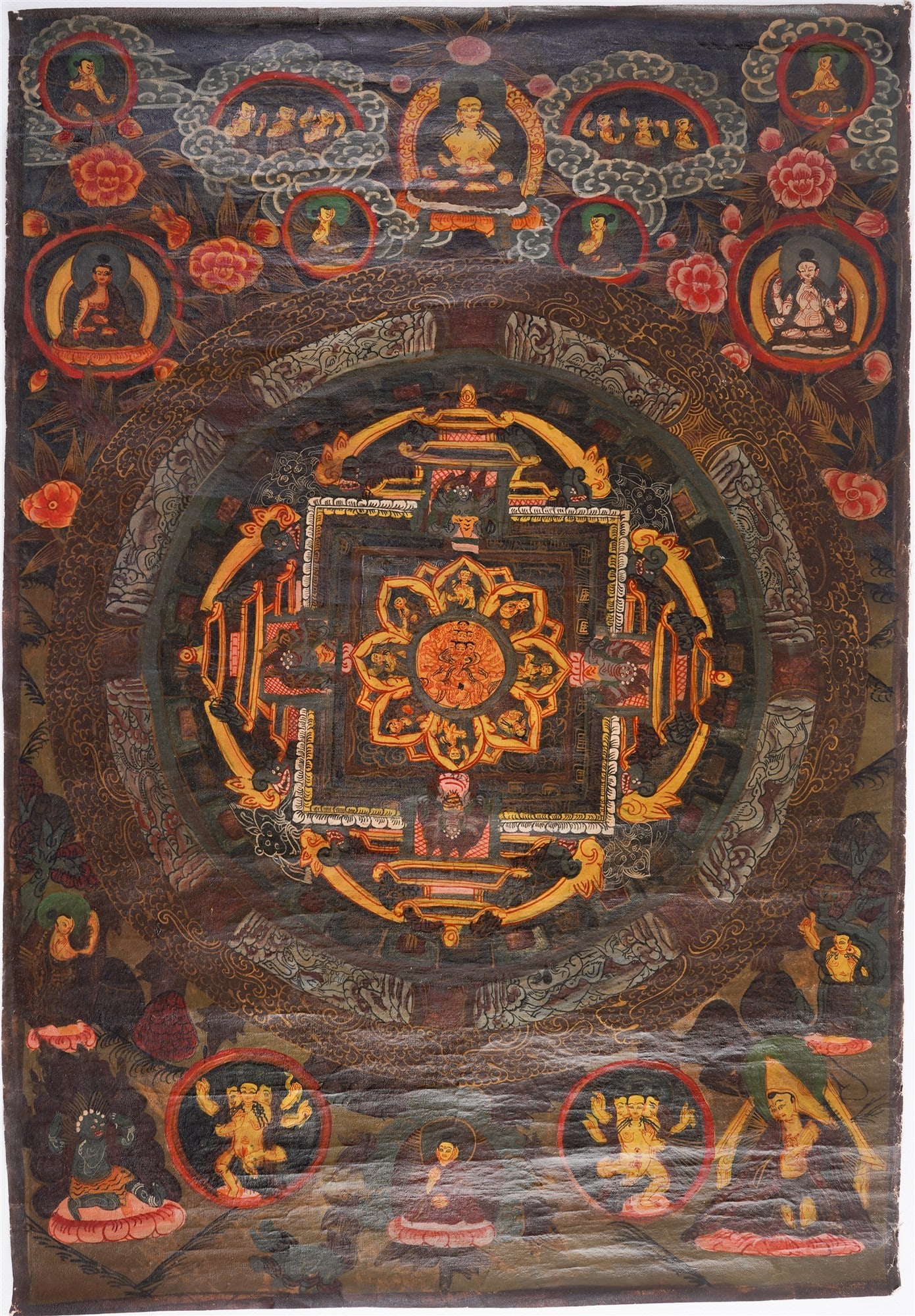Thangka des Tsongkhapa, Tibet, 20. Jahrhundert, (1 of 4)