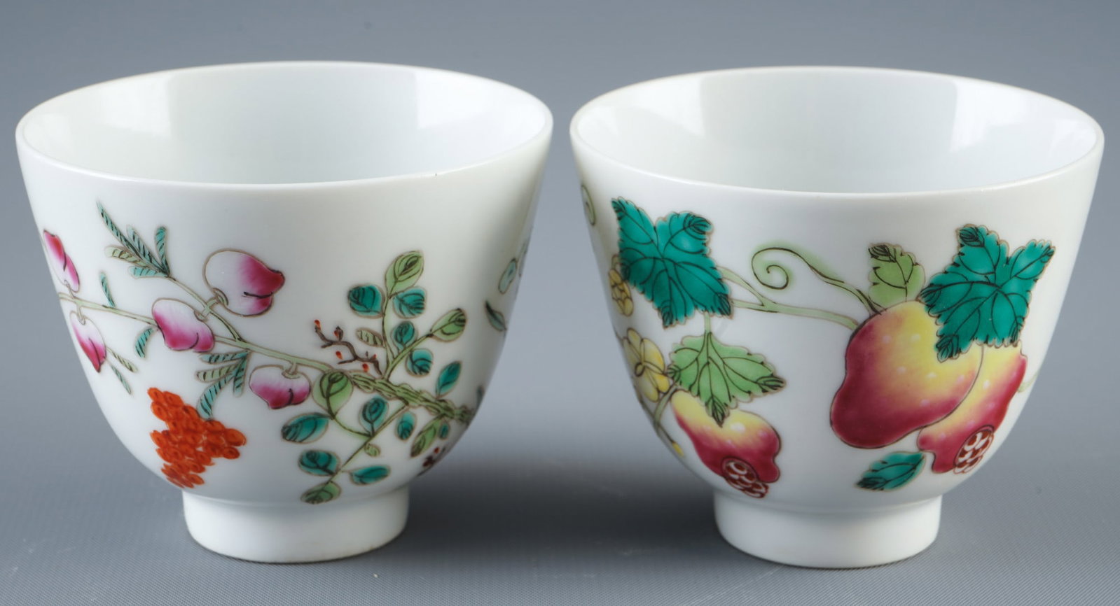 Two Famille Rose teacups, China (1 of 3)