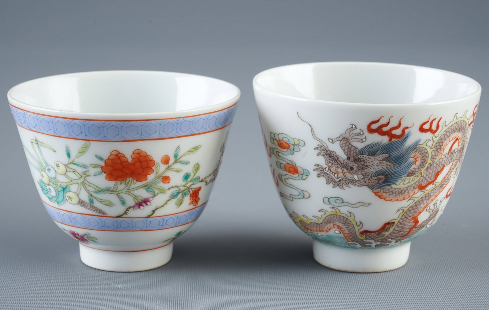Two Famille Rose teacups, China (1 of 3)