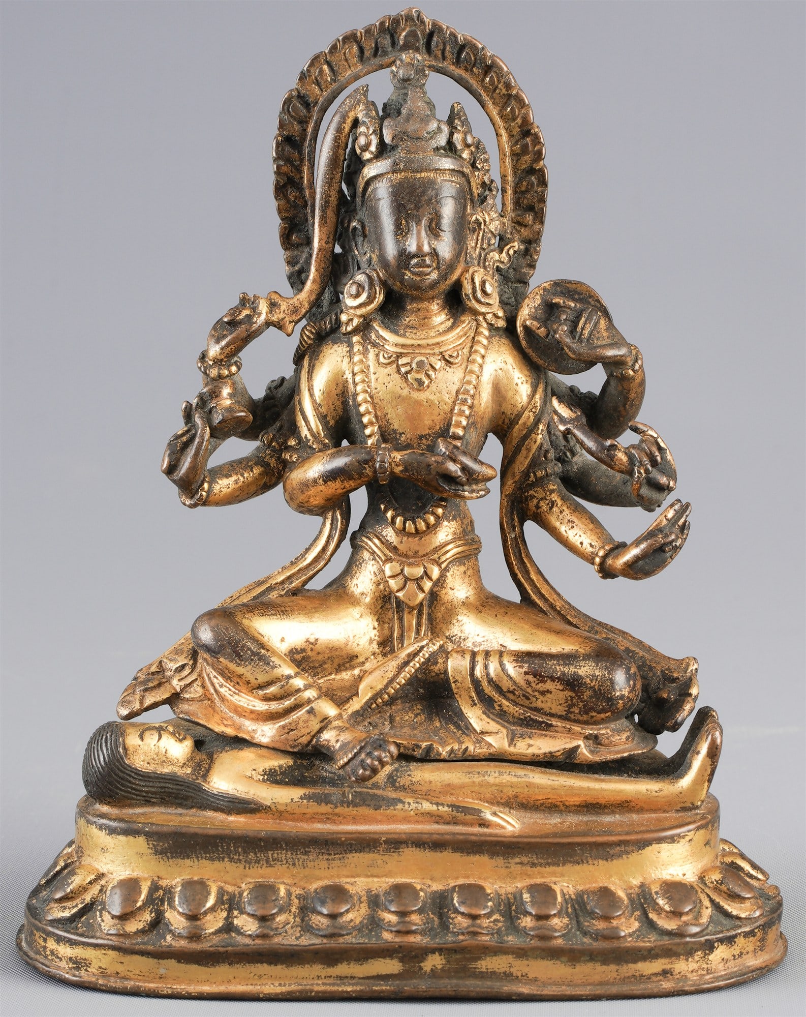 Gilded bronze Avalokiteshvara, Green Tara, Tibet, 15th century (1 of 7)