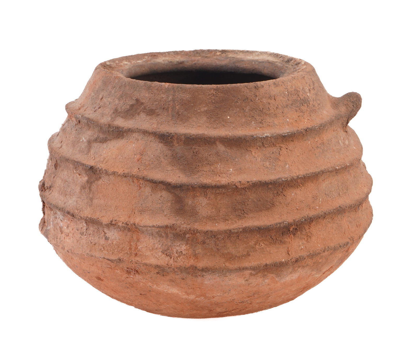 Spherical clay vessel / storage container - Africa, (1 of 6)