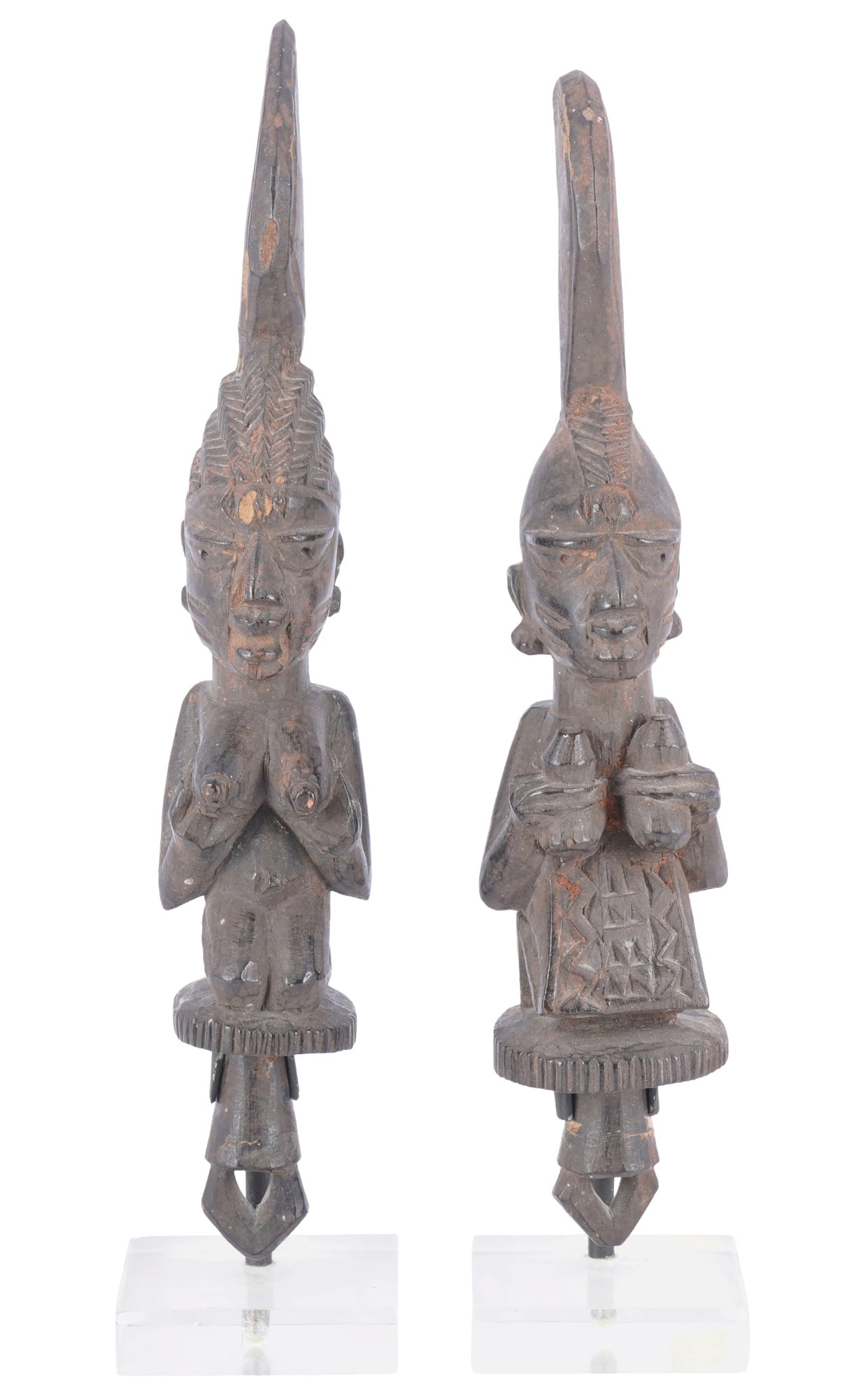 Large Ibeji Yoruba twin figures, Nigeria (1 of 6)