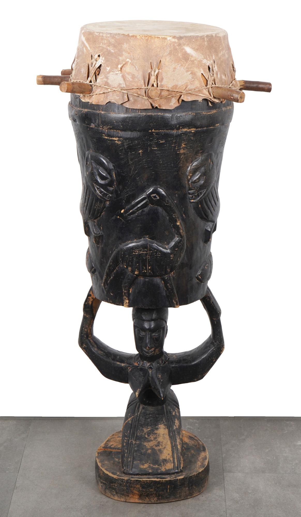 Caryatid drum, Senufo Ivory Coast (1 of 8)