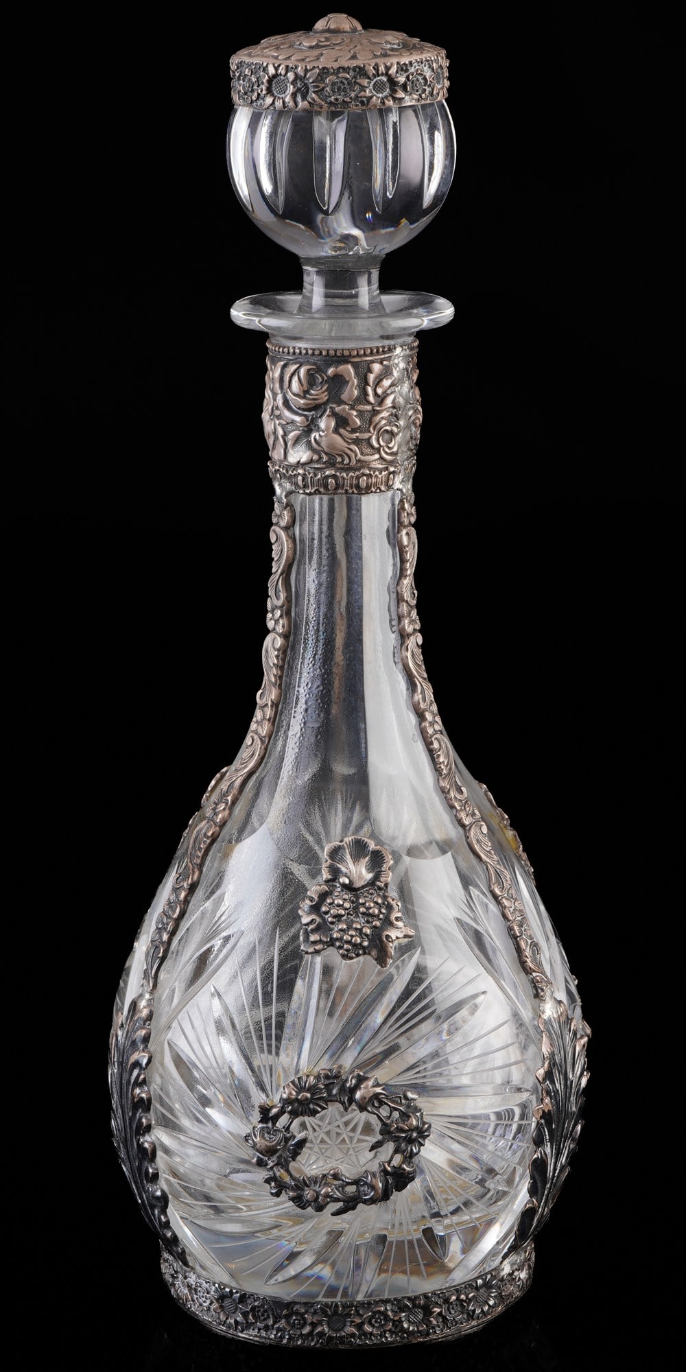 A. Stepkowski Poland - wine carafe with mount, (1 of 6)