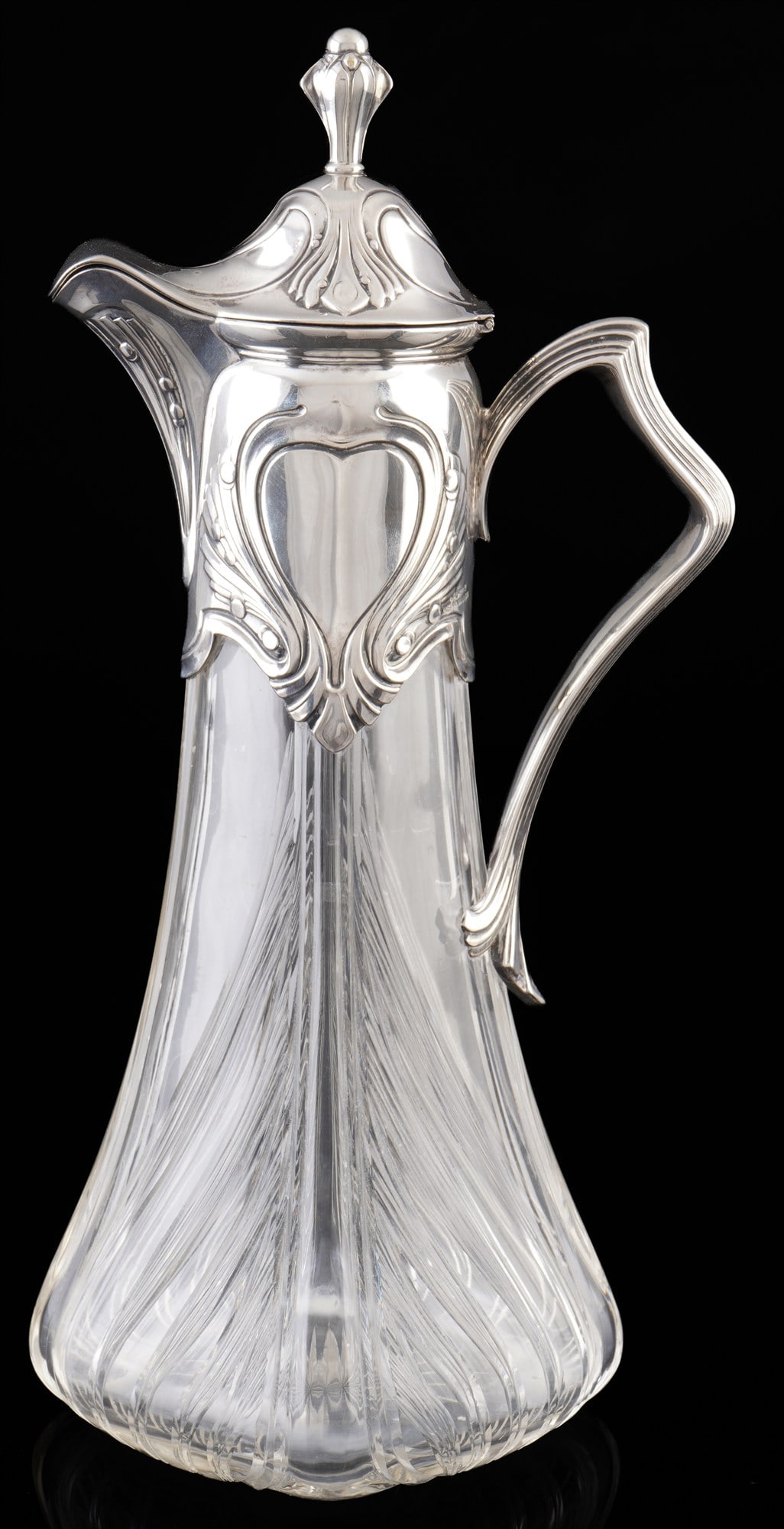 800 silver Art Nouveau decanter, Heinrich Maass (1 of 5)