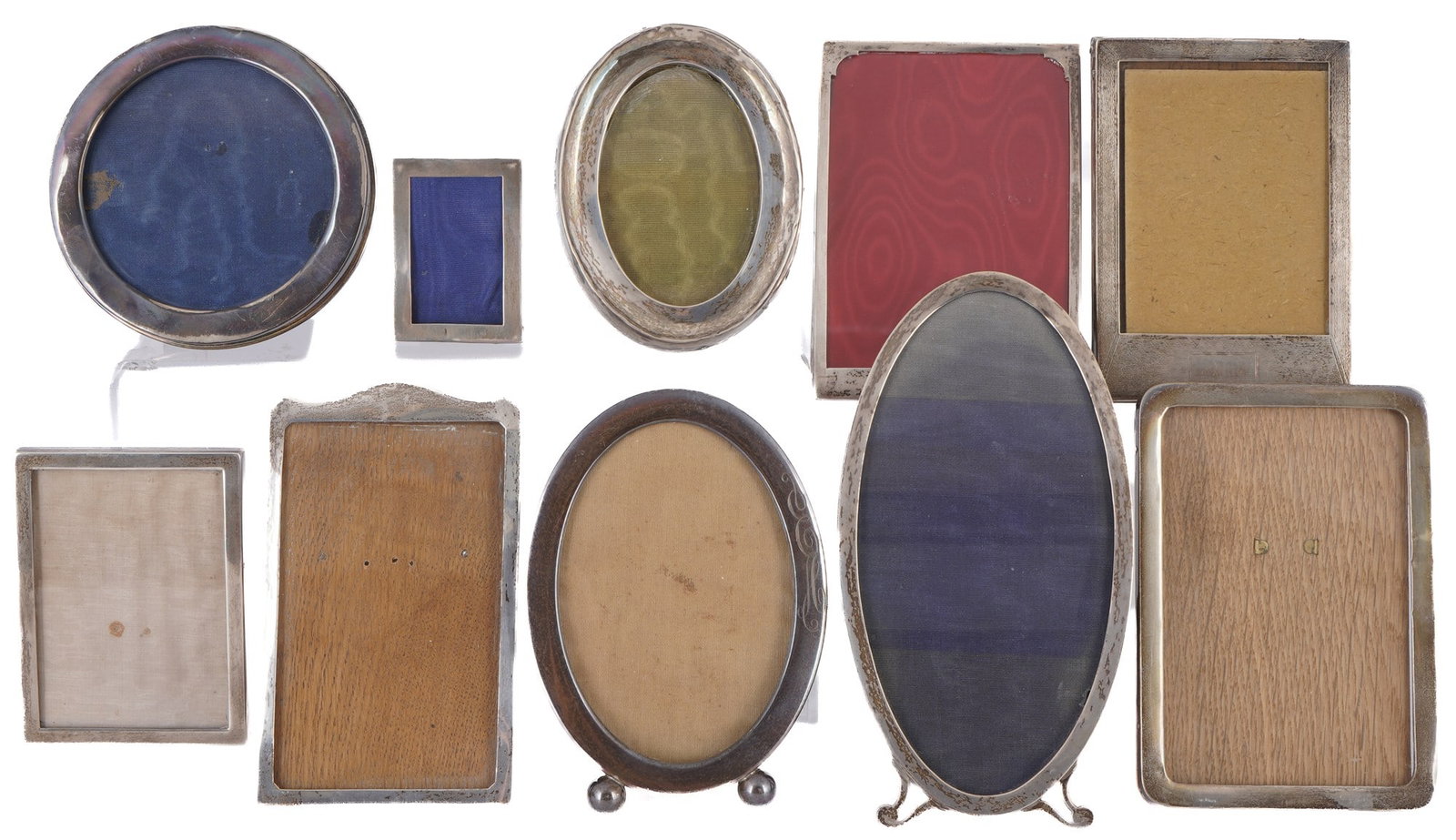925 silver 9 picture frames, England (1 of 5)