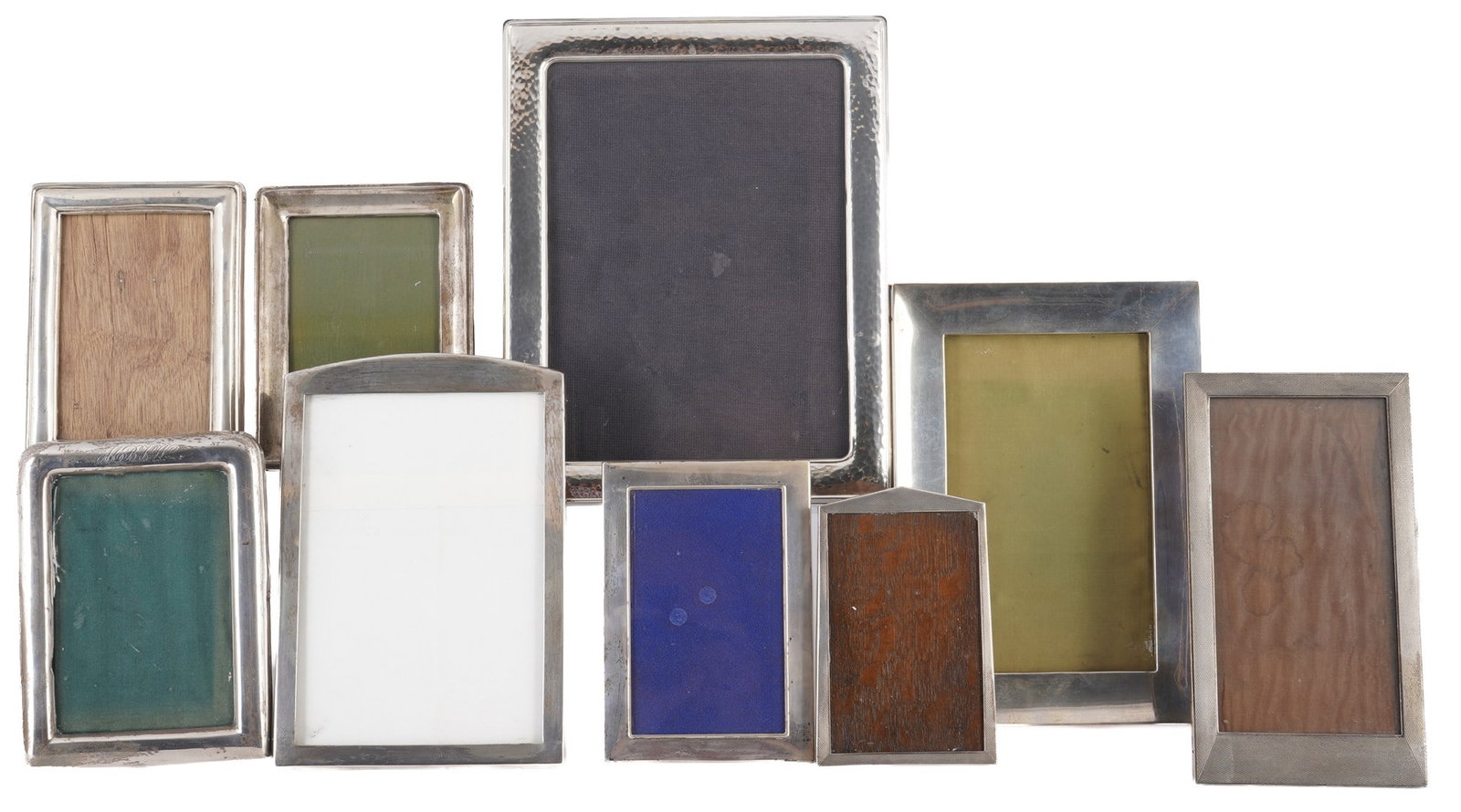 925 silver 9 picture frames, England (1 of 5)