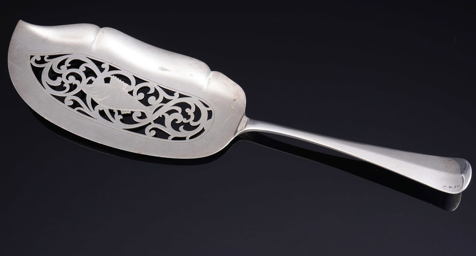 Netherlands 833 silver Art Nouveau fish server - J.M. van Kempen & Zoon, (1 of 4)