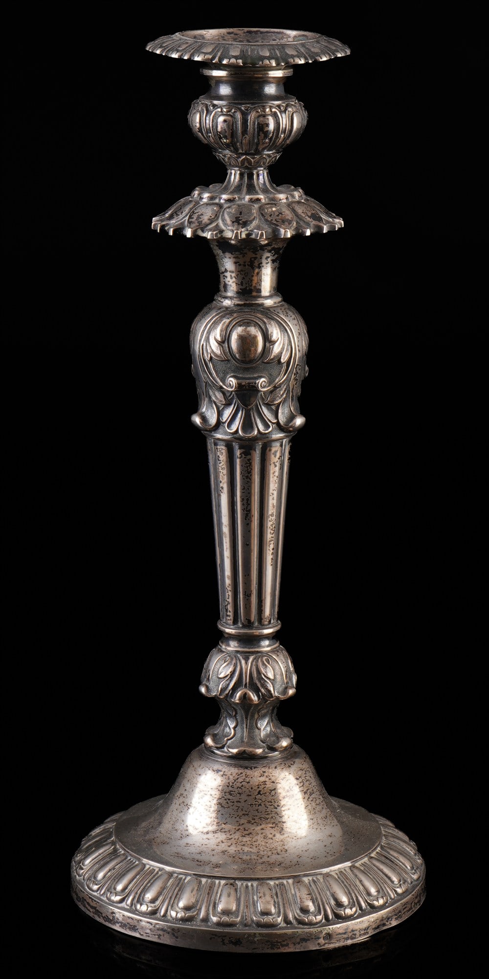 Silver 13-lot candlestick / candelabra, 19th century, (1 of 5)