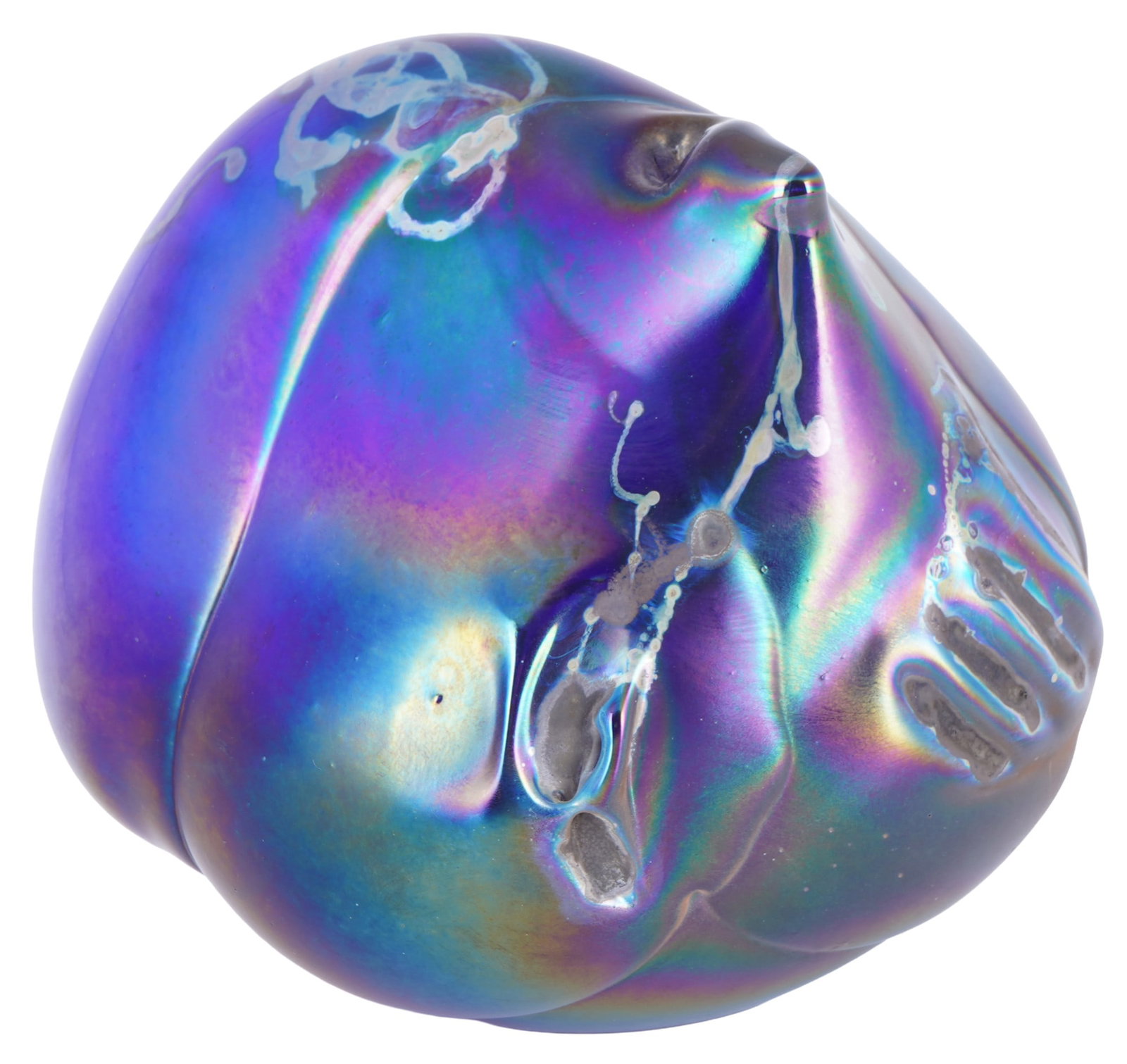 Robert Coleman (1943-2015) iridescent vase object, (1 of 7)