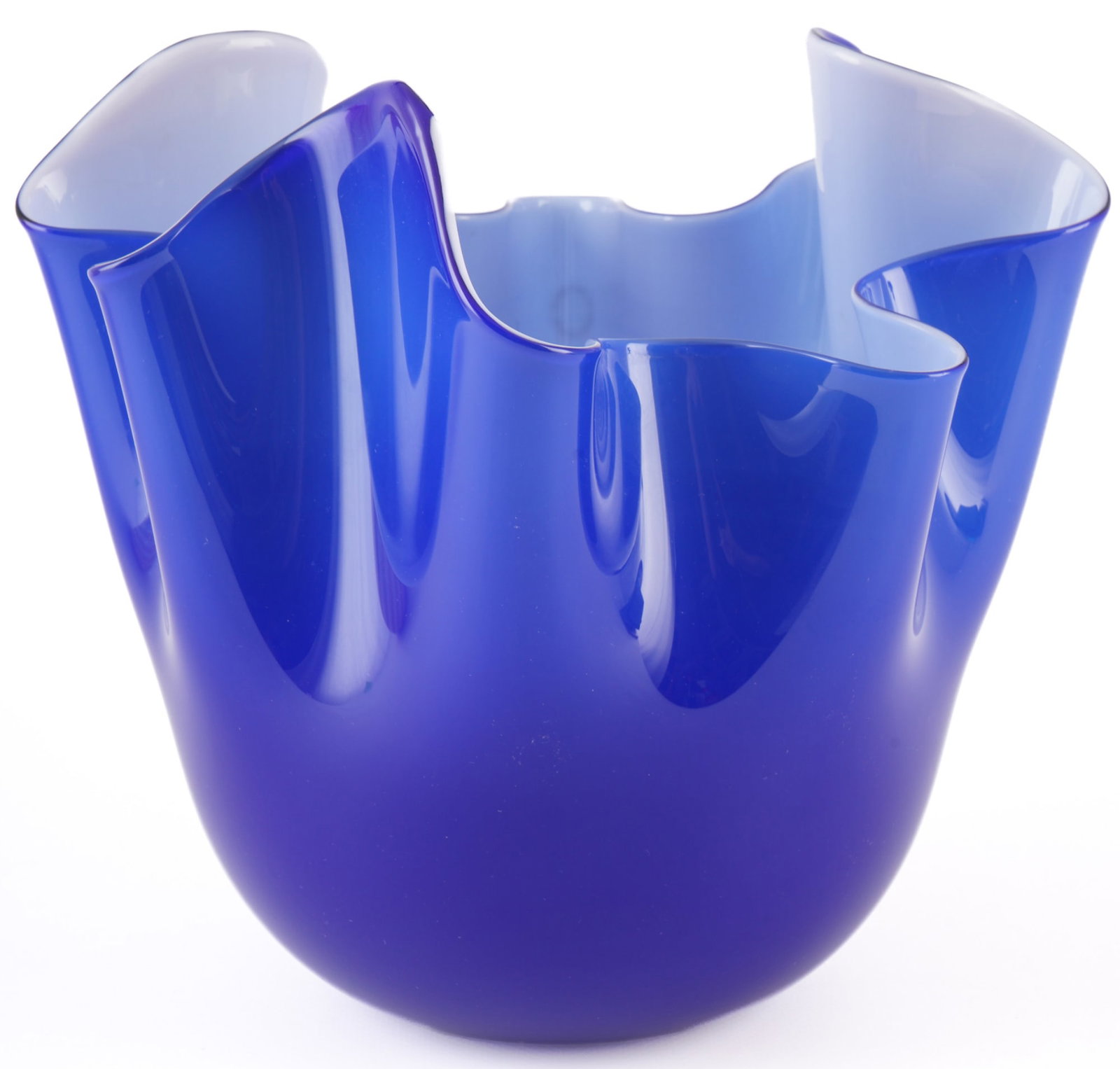 Venini Murano large Fazzoletto vase - Fulvio BIANCONI, (1 of 6)