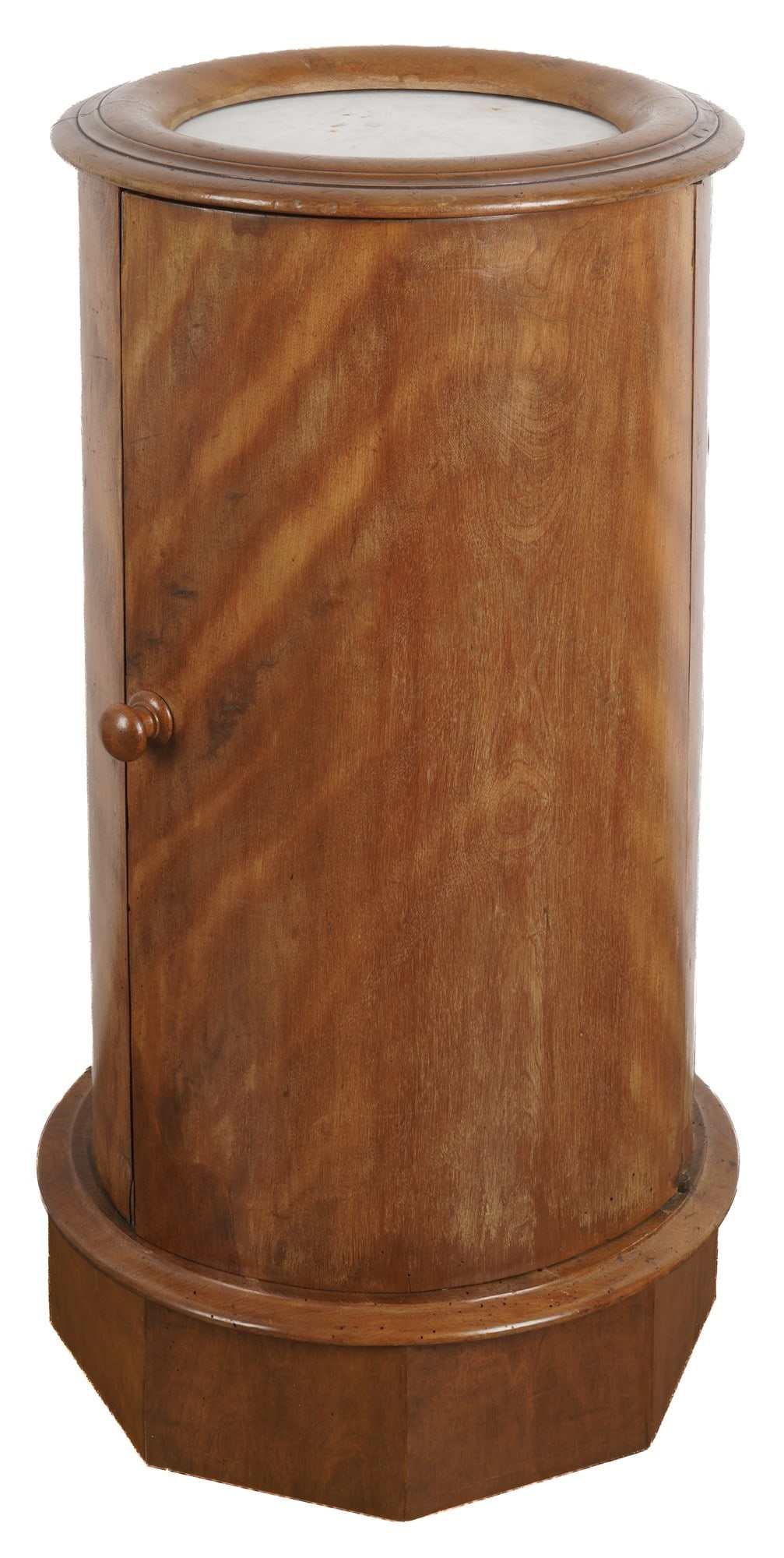 Biedermeier drum cabinet / pillar cabinet, 19th century (1 of 6)