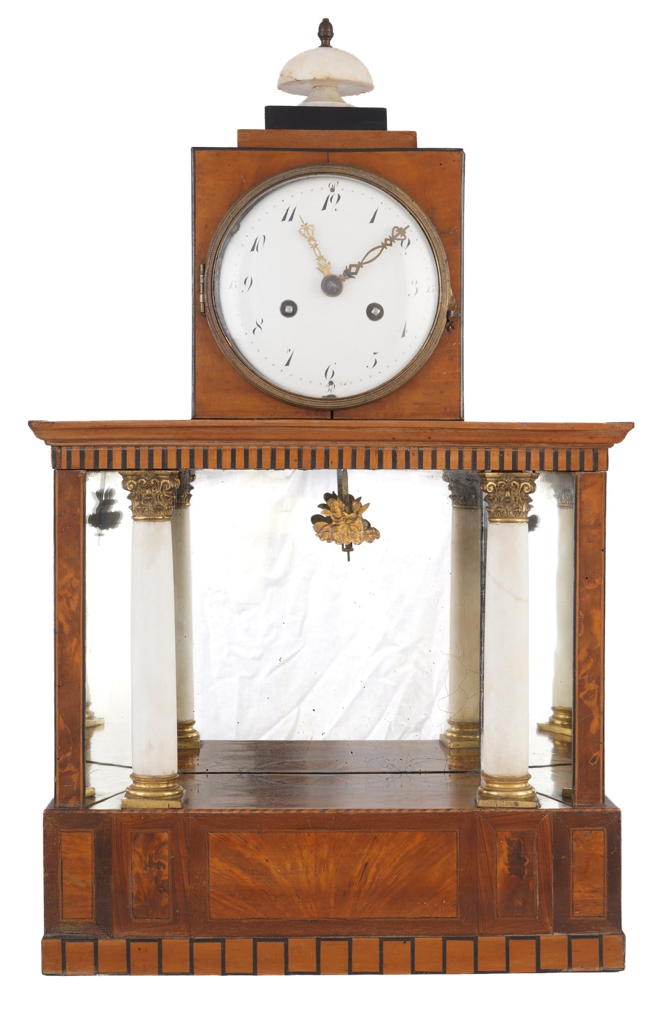 Viennese portal clock / mantel clock circa 1820-1840, (1 of 8)