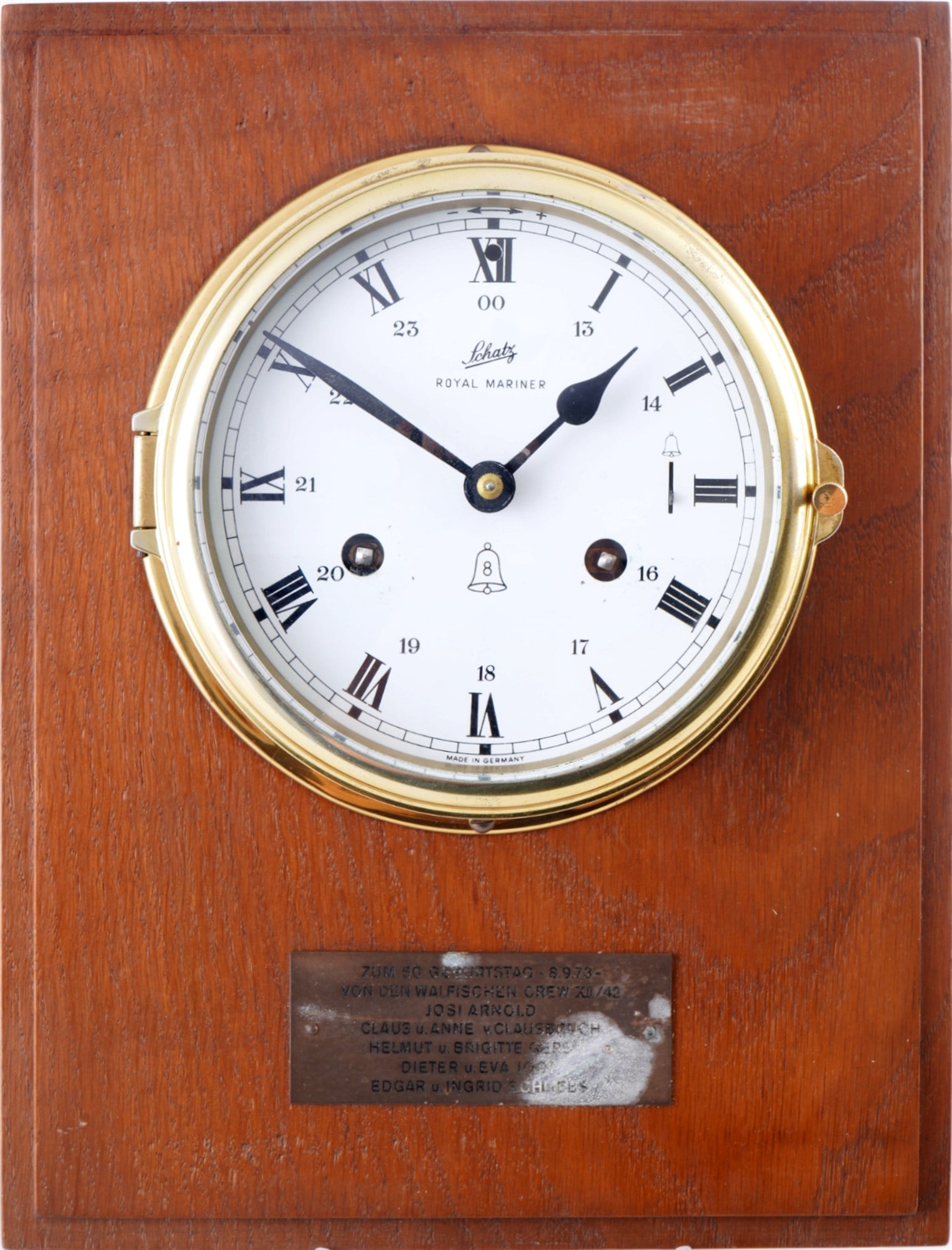 Schatz Royal Mariner ship's clock with chime, (1 of 8)