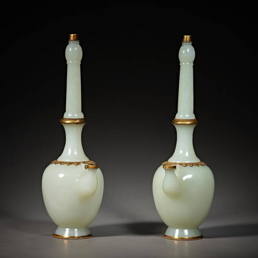 Chinese Jade Pots From Hetian In Qing Dynasty