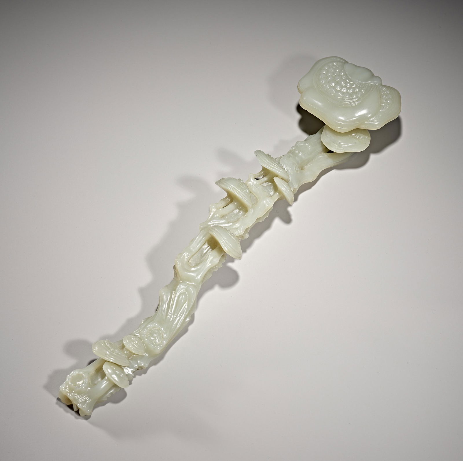 Hetian jade ruyi in Qing Dynasty (1 of 6)