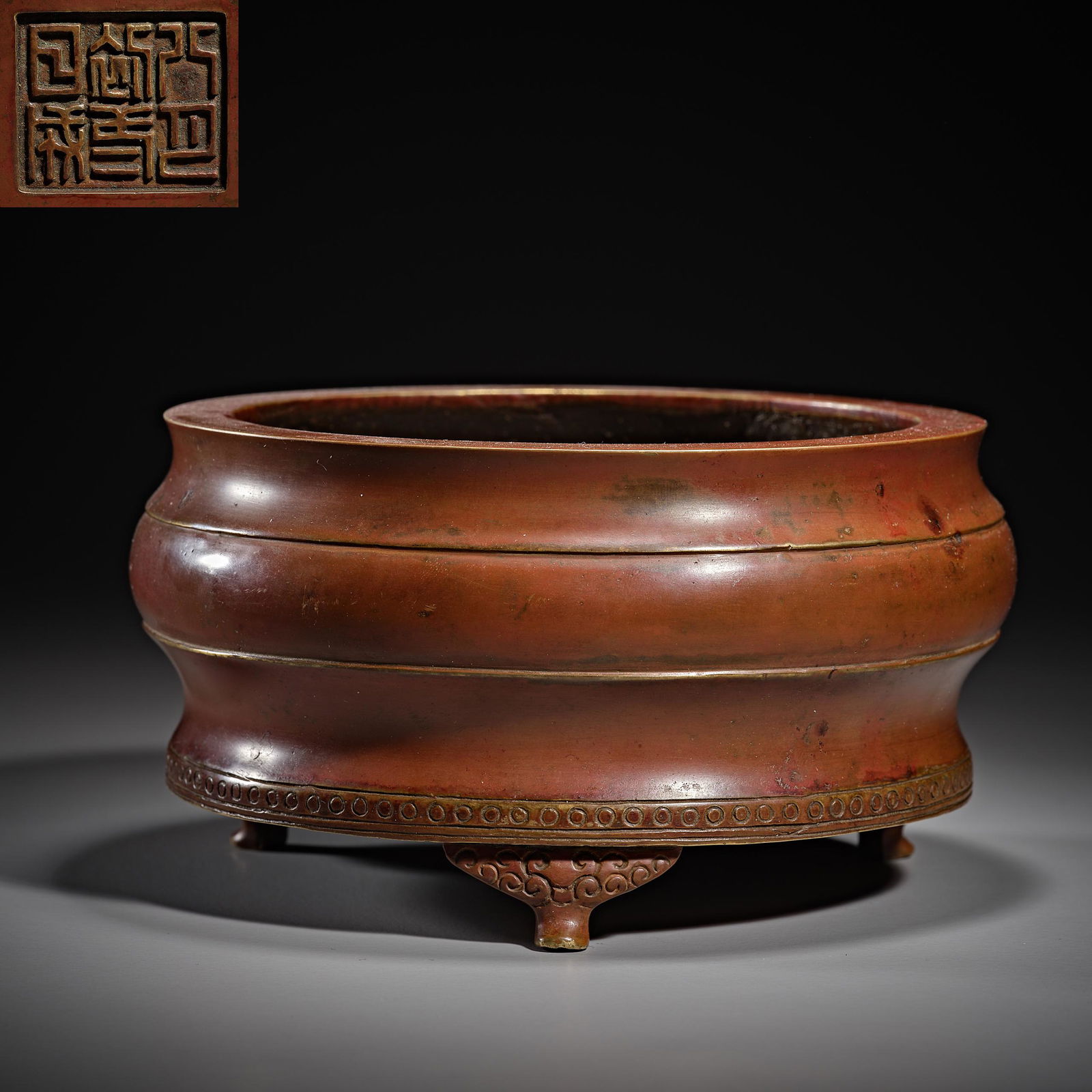 Chinese Ming Dynasty bronze incense burner (1 of 5)
