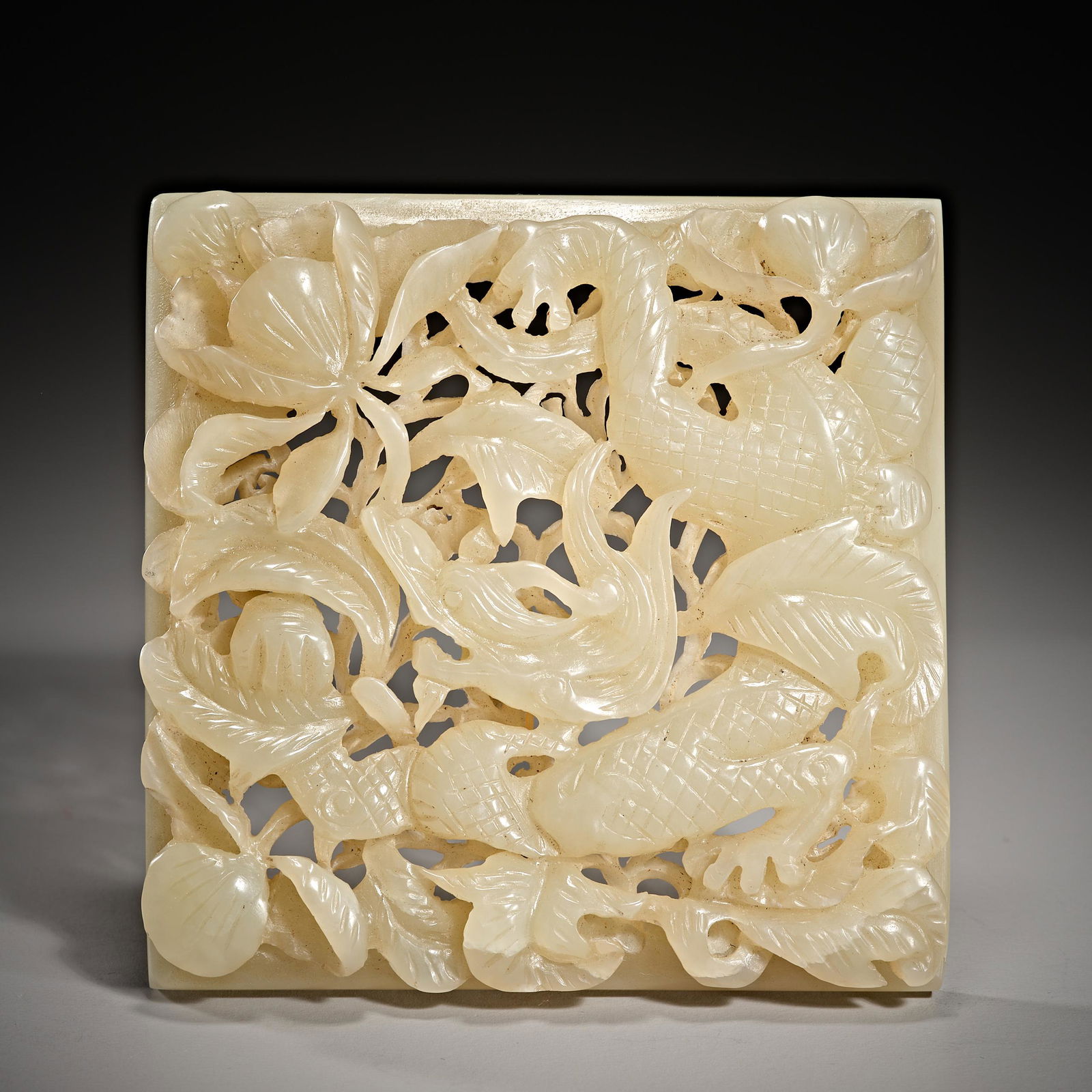 Chinese Ming Dynasty hetian Jade dragon pattern brand (1 of 4)