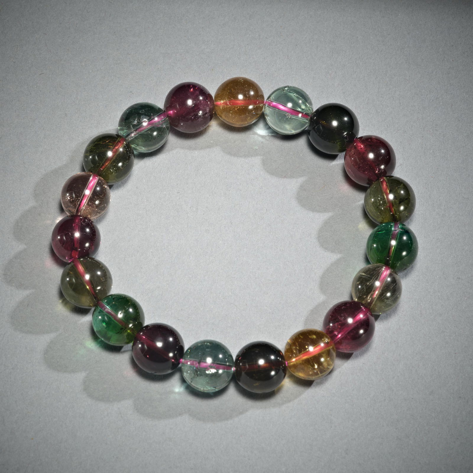 Chinese Qing Dynasty tourmaline beads (1 of 3)