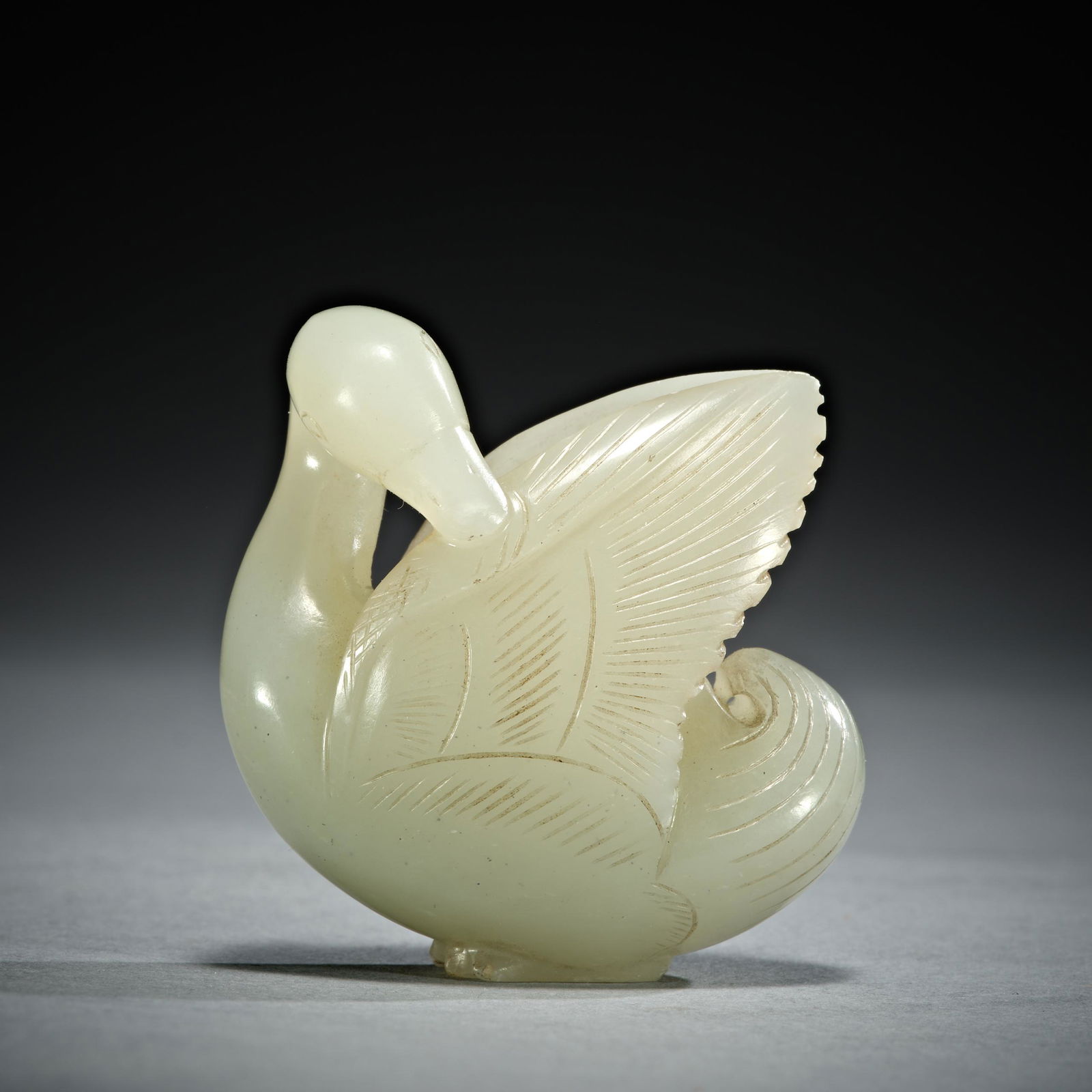Hetian Jade Duck in Song Dynasty of China (1 of 5)