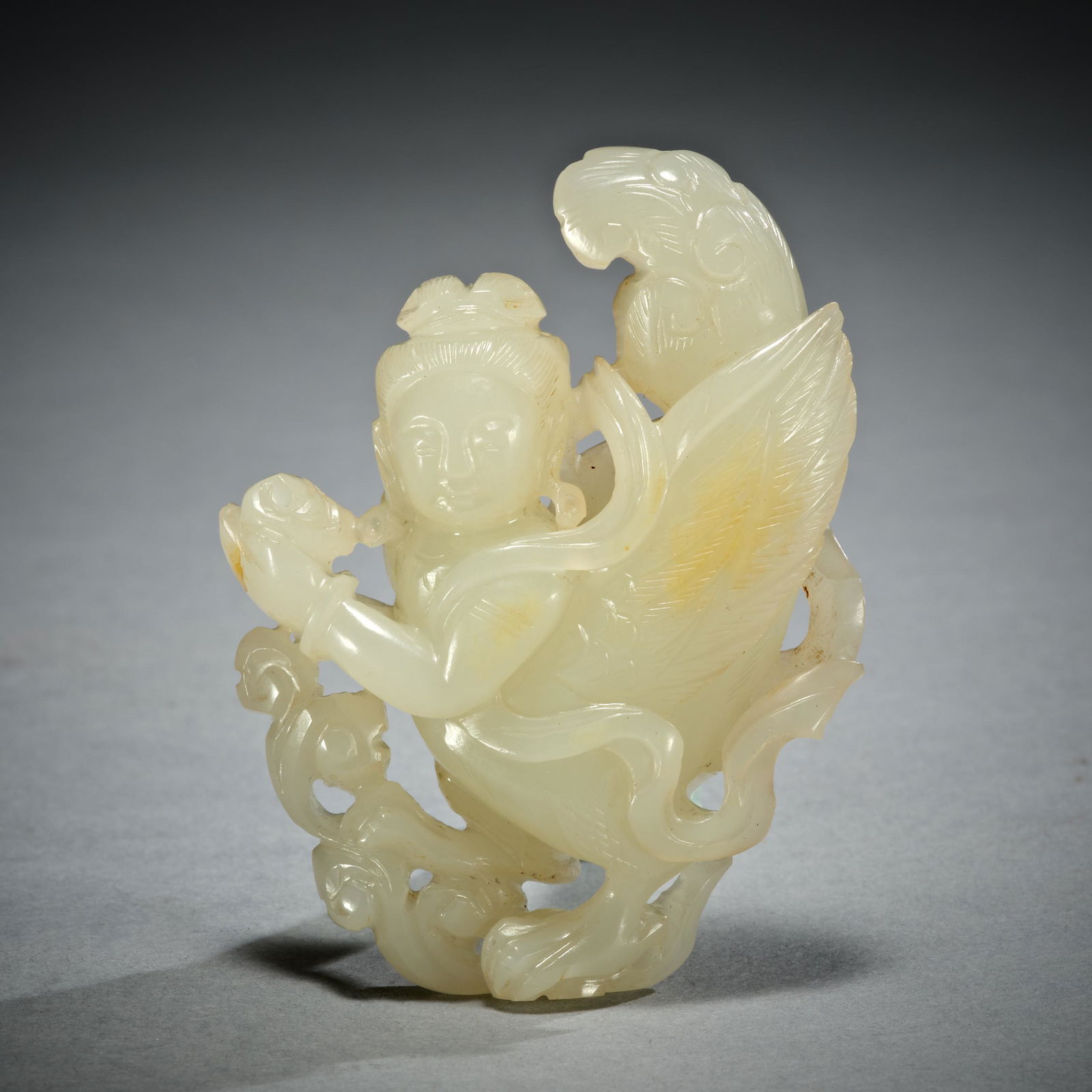 Chinese Hetian jade figures in qing Dynasty (1 of 5)