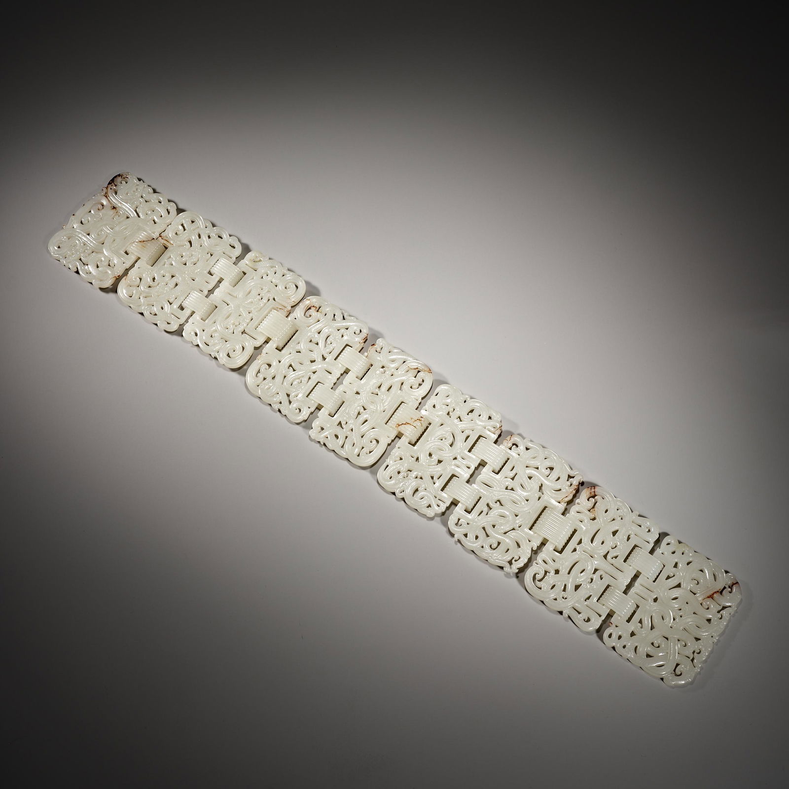 Ancient Chinese hetian jade belt (1 of 8)