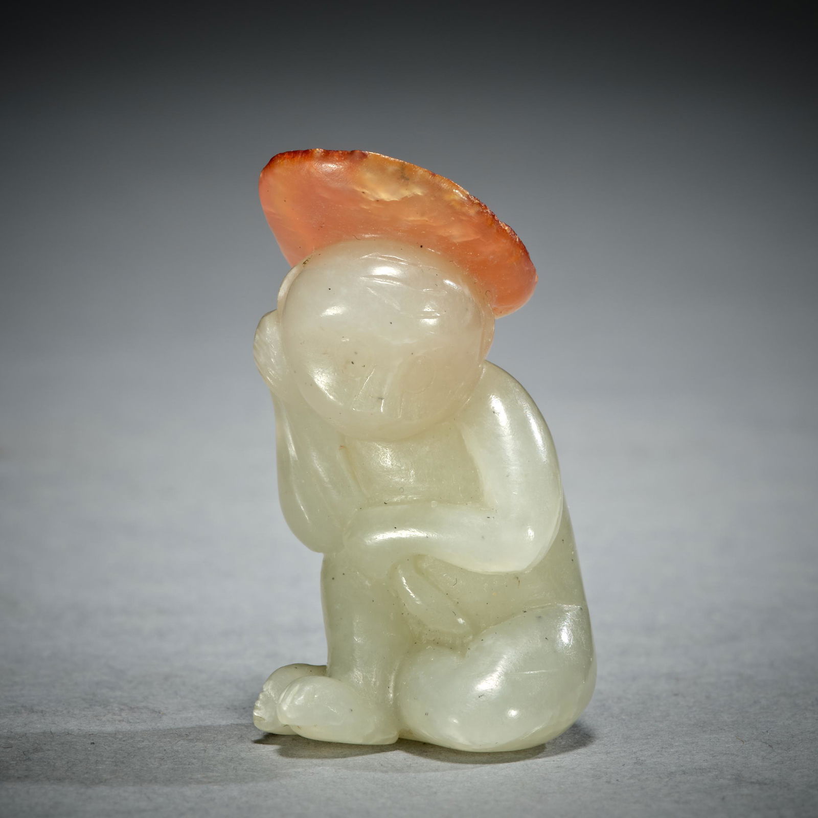 Jade monkey from Hetian, Qing Dynasty, China (1 of 5)
