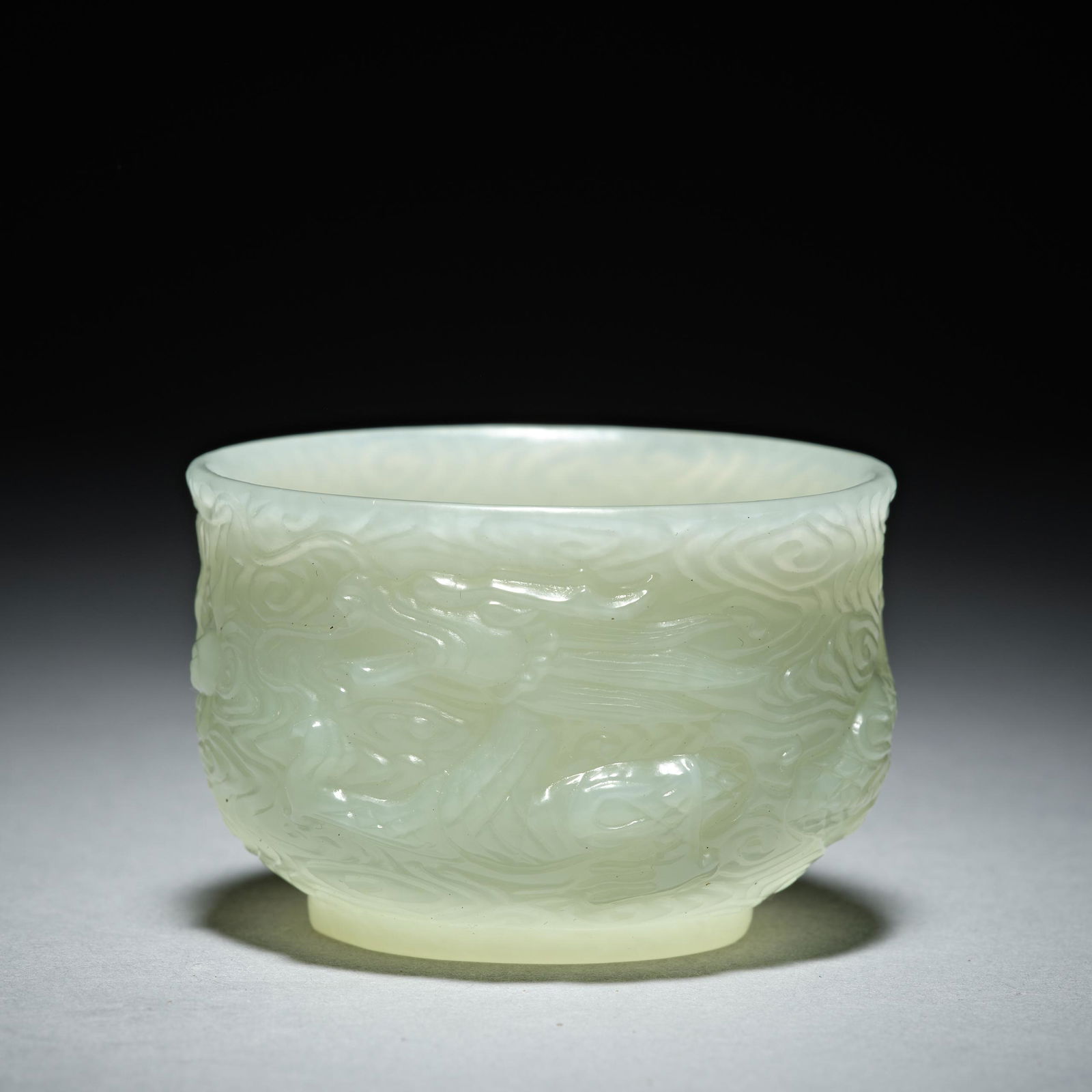 Hetian jade cup, Qing Dynasty, China (1 of 6)