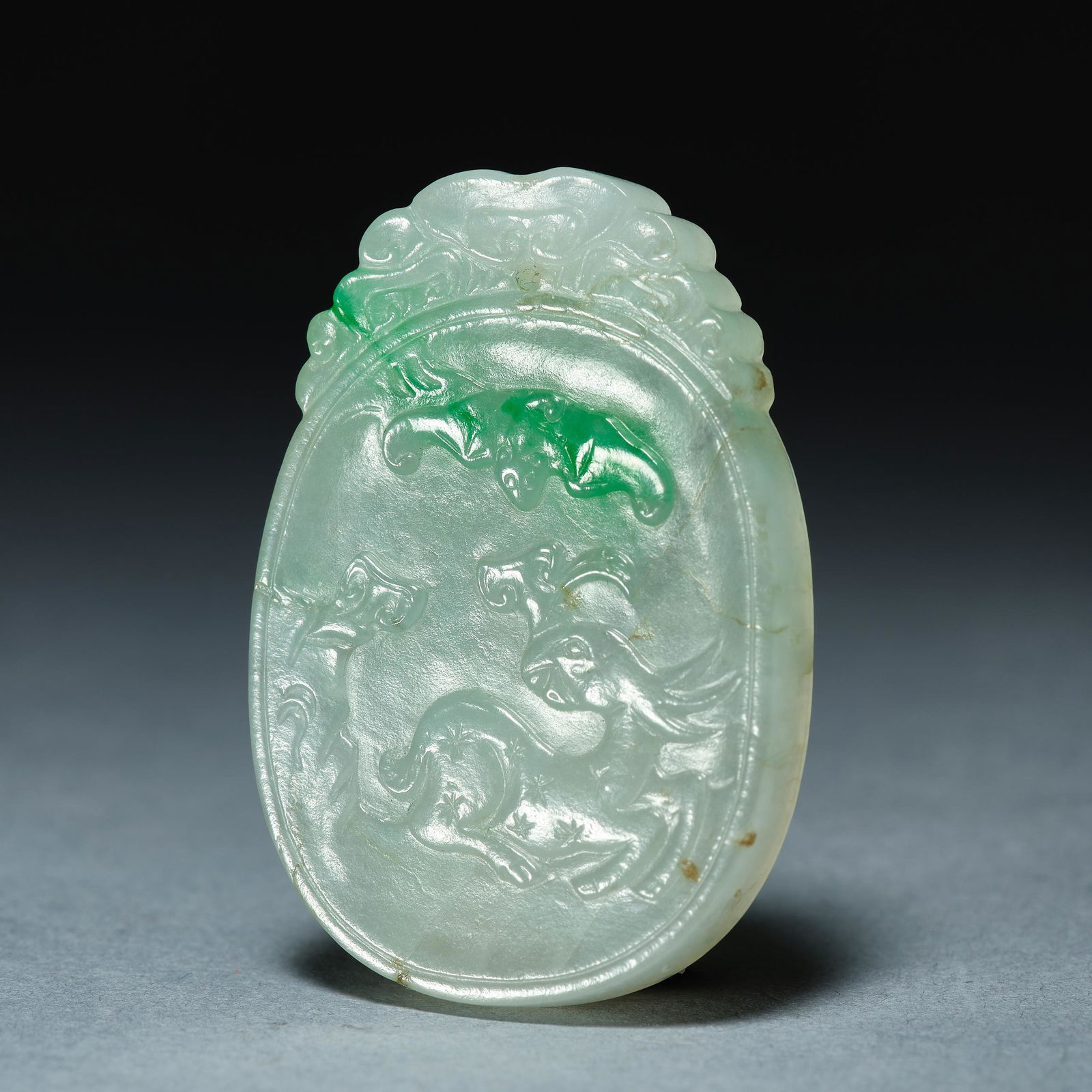 Chinese jade card of qing Dynasty (1 of 4)