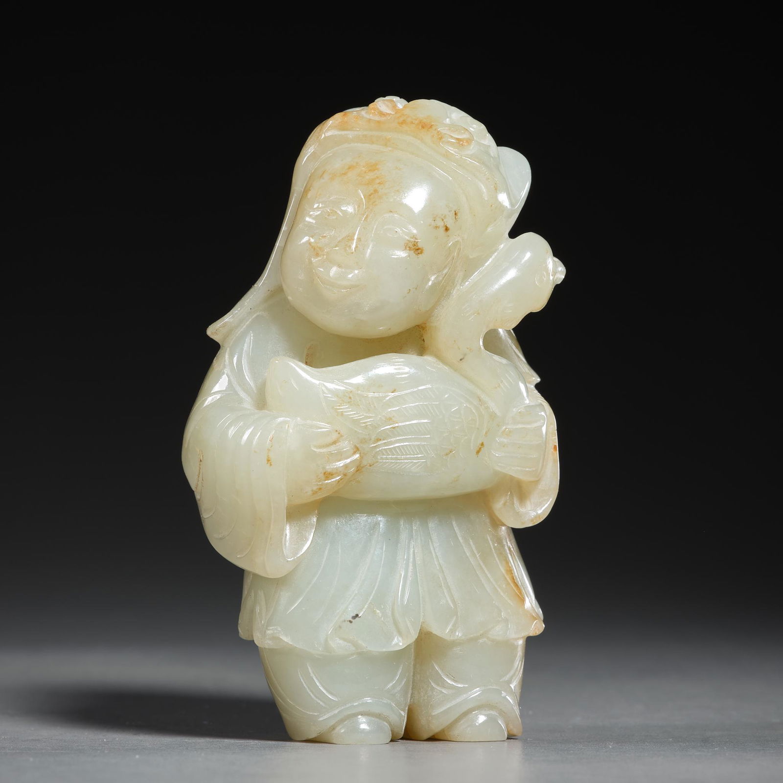 Chinese Ming Dynasty hetian jade figure (1 of 8)