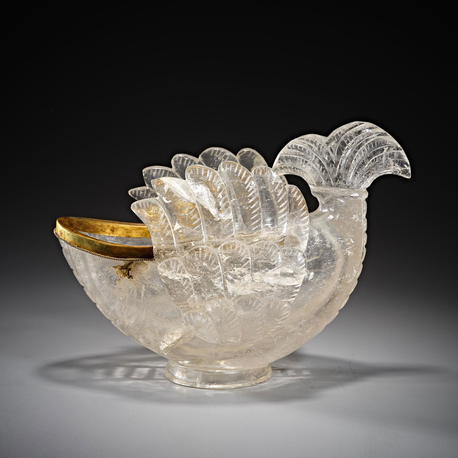 Chinese Ming Dynasty crystal fish cup (1 of 6)