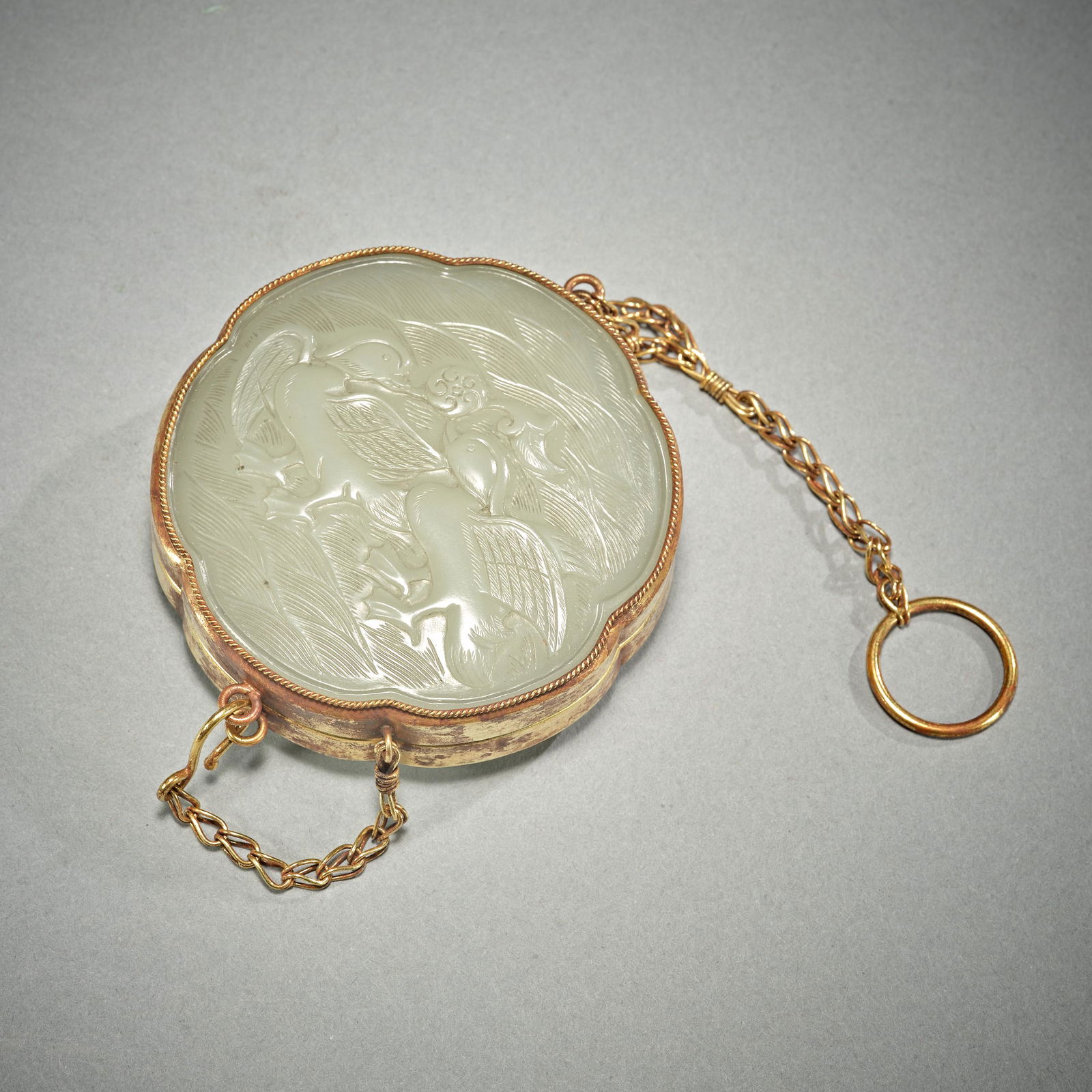 Chinese Yuan Dynasty Hetian jade sachet (1 of 4)